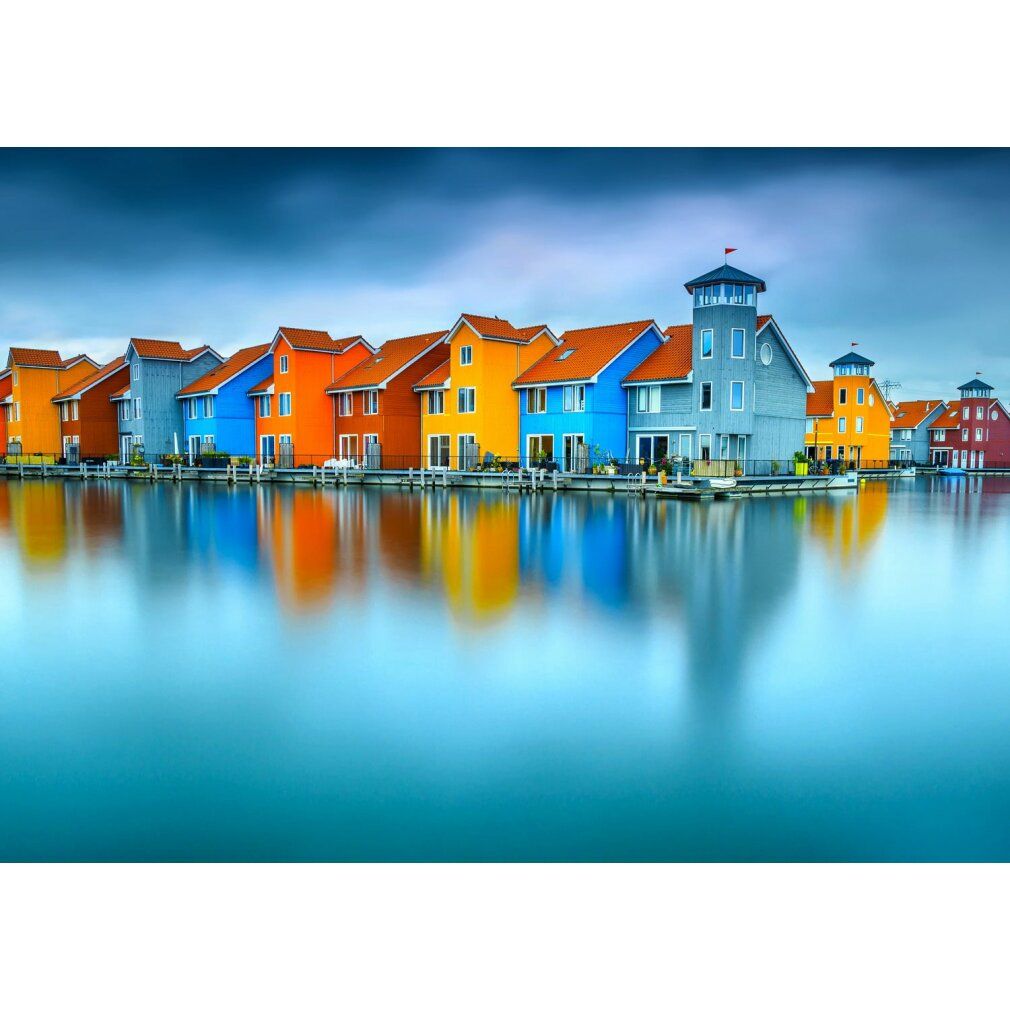 enjoy Puzzle häuser au bord de l'eau, Groningen, Pays-Bas 1000 pièces