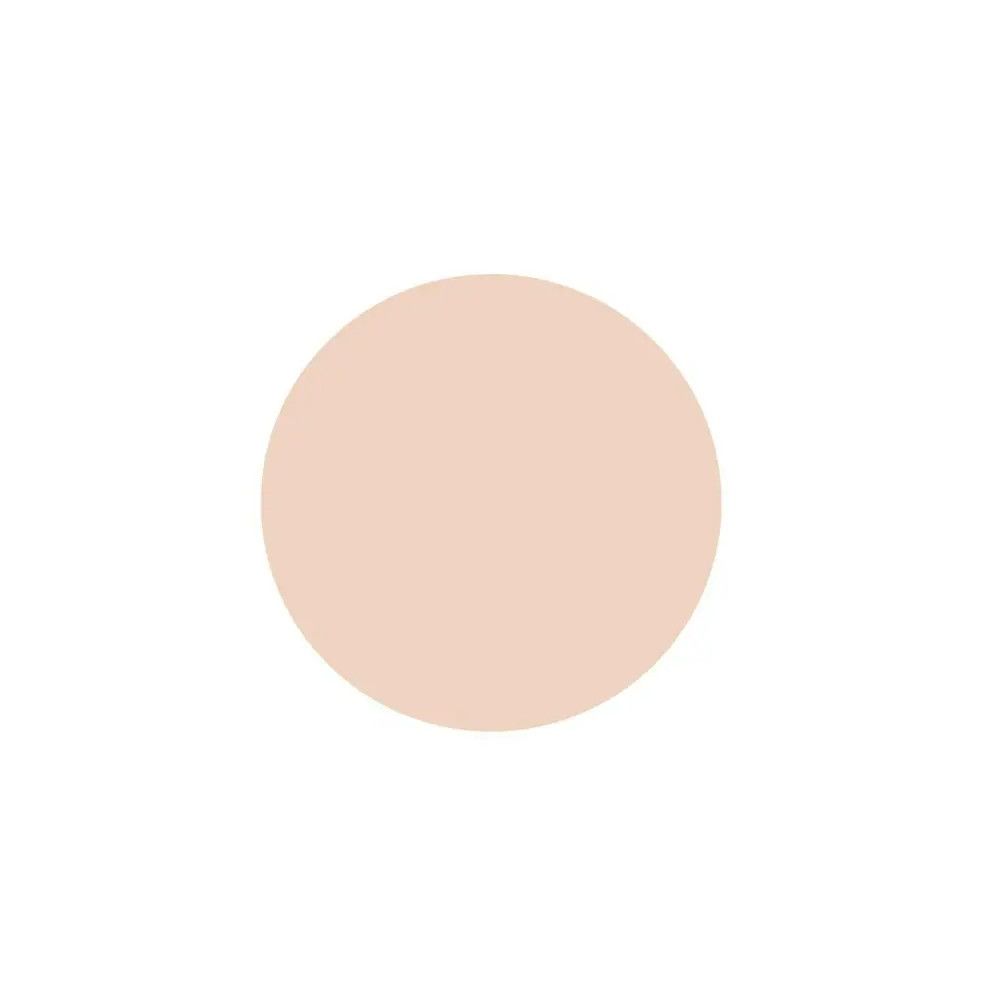 Poudre ronde, couleur peau. Forme simple et ronde. Fond blanc.