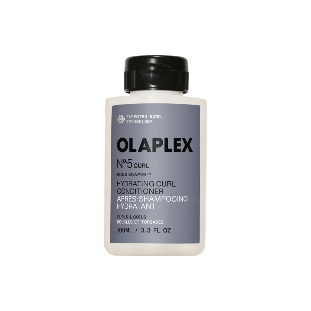 Bouteille de OLAPLEX No. 5 Curl Hydrating Conditioner avec bouchon noir, 100ml.