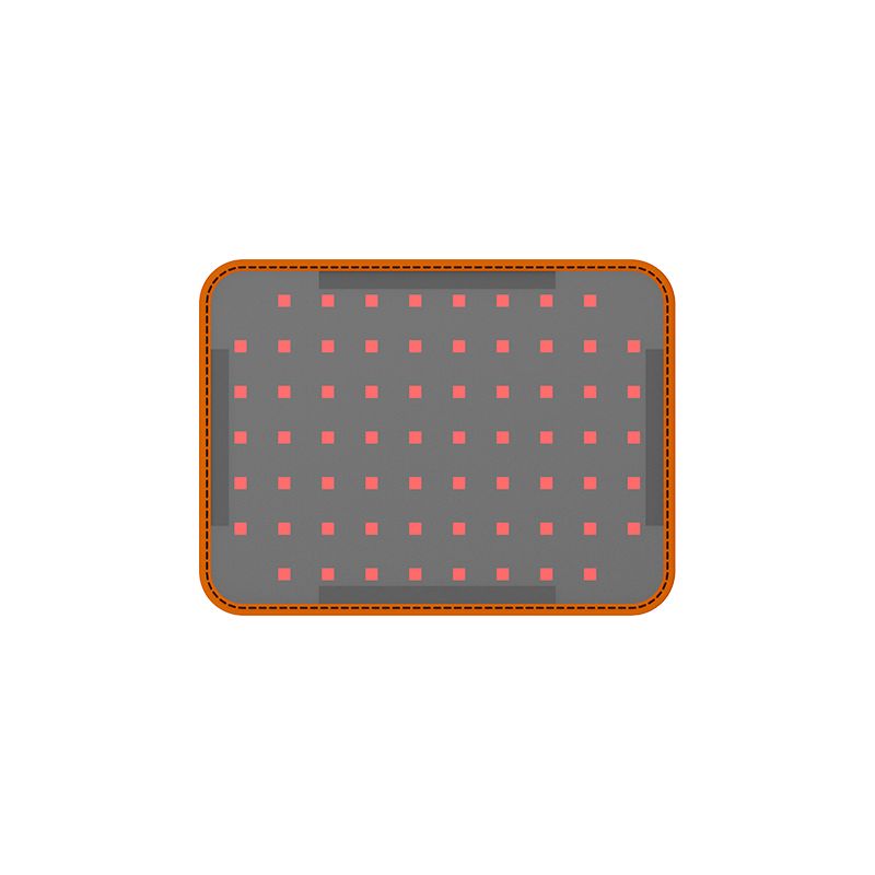 Tester - Petit coussin de luminothérapie LED pour animaux - rouge