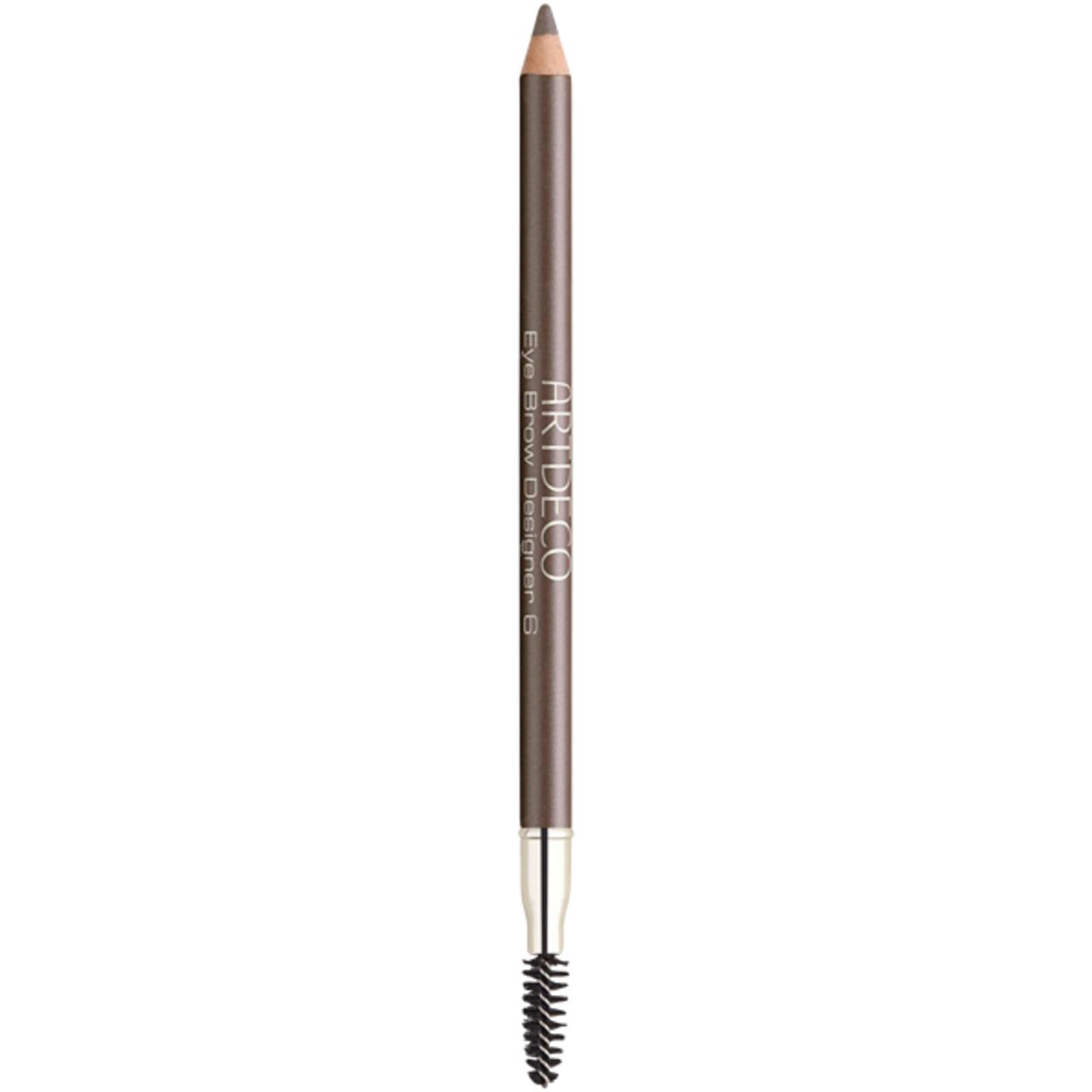 Artdeco Eye Brow Designer. Bruine wenkbrauwpotlood met borstel. Opschrift: Eye Brow Designer 6.