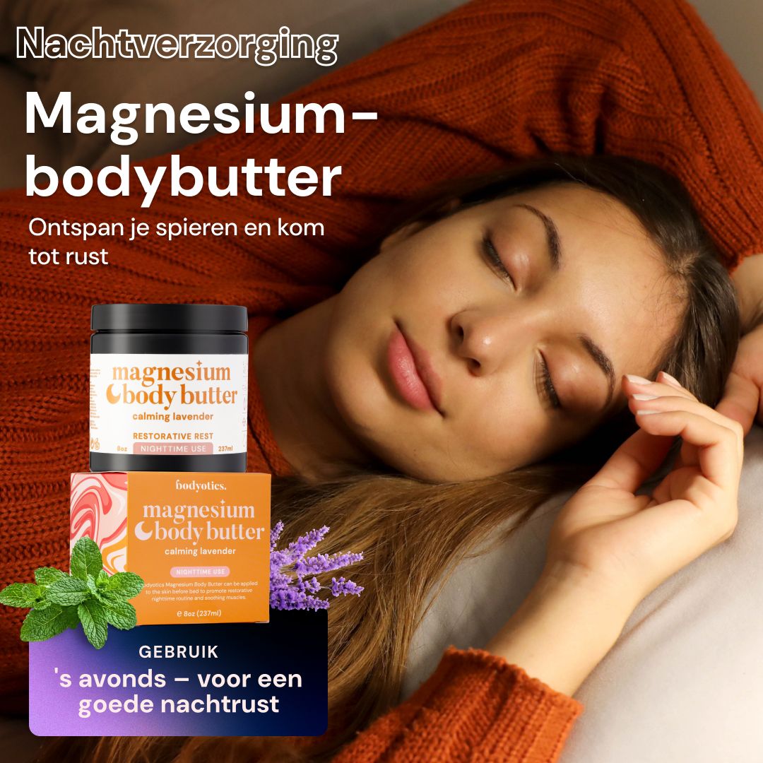 Bodyotics Magnesium Body Butter lavendel, shea, MSM.