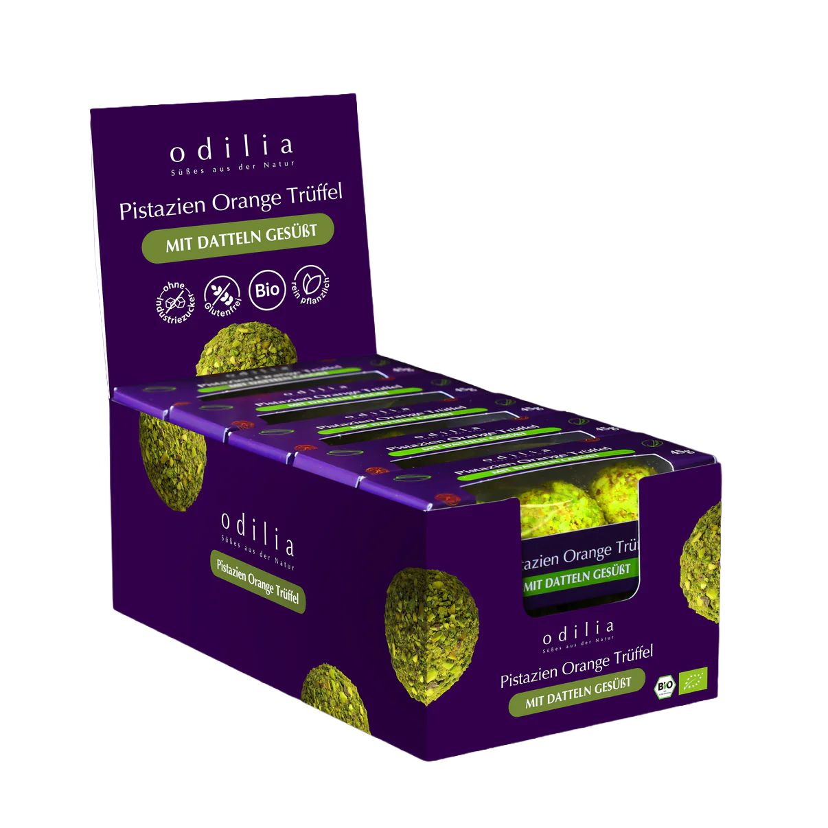 odilia Truffes bio pistache et orange