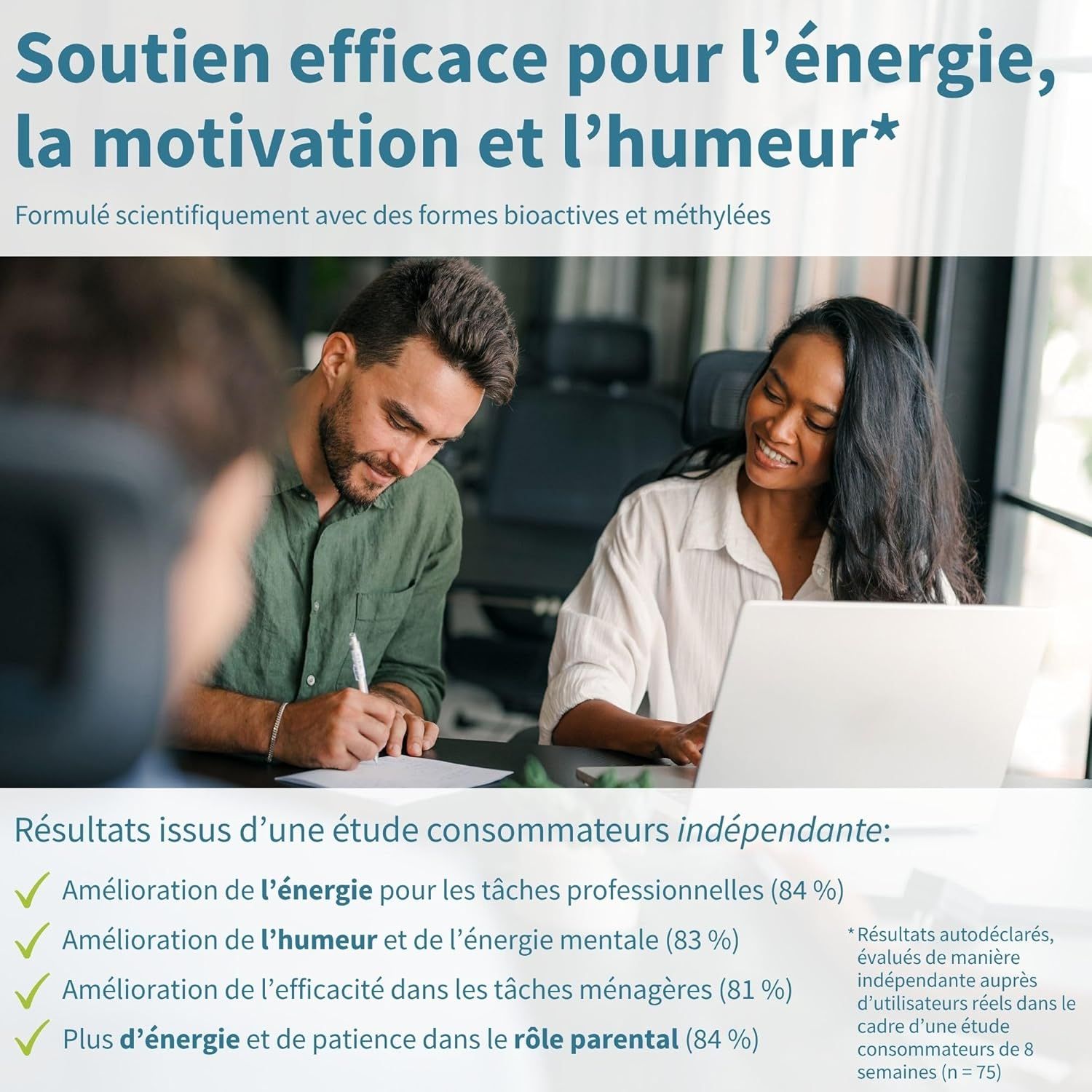 Graphique sur le soutien énergétique avec effet dépôt et globules rouges.