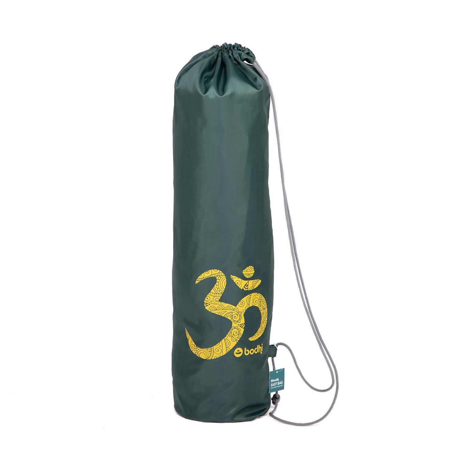 bodhi Sac pour tapis de yoga Easy Bag en polyester avec impression OM VERT FONCÉ
