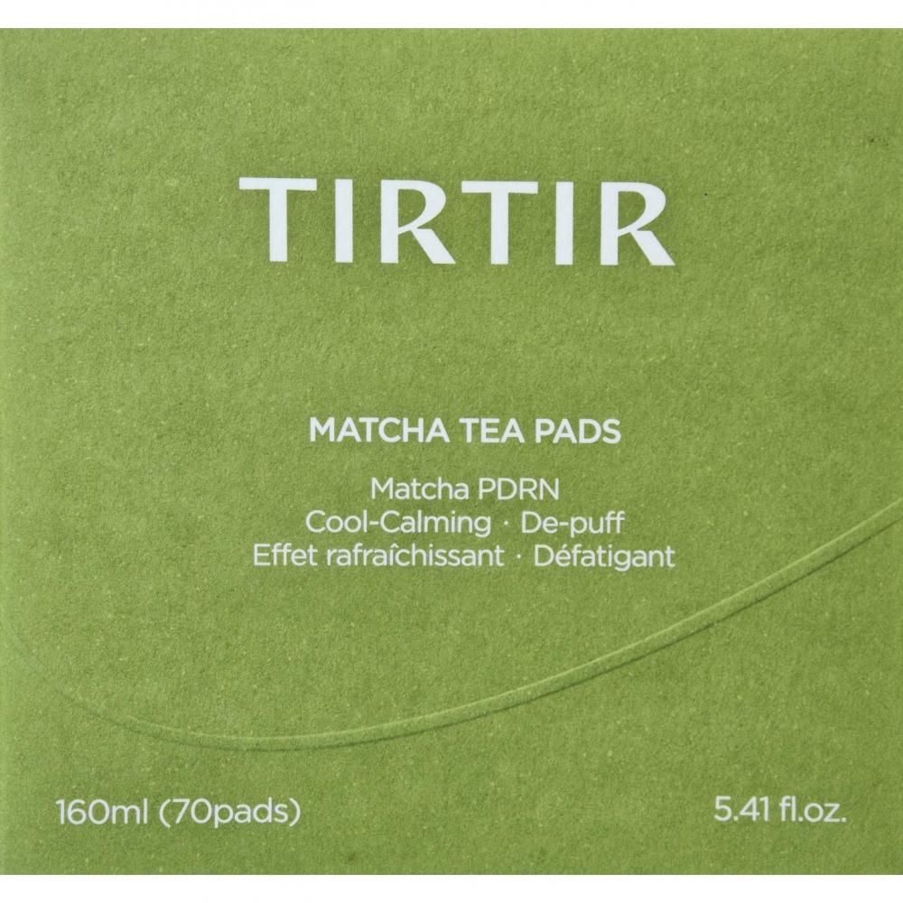 TIRTIR Matcha Tea Pads: 160ml (70 Pads). Matcha PDRN, koelend, kalmerend, ontzwellend.