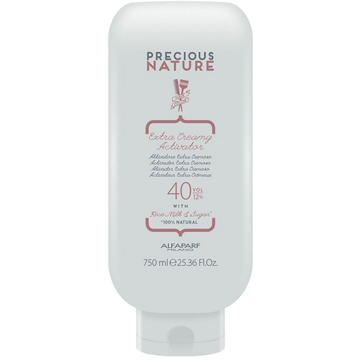 Precious Nature Extra Creamy Activator, 750ml fles met pompdispenser.