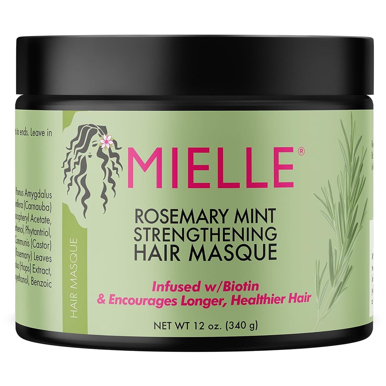 Mielle Rosemary Mint Strengthening Hair Masque, 340g.