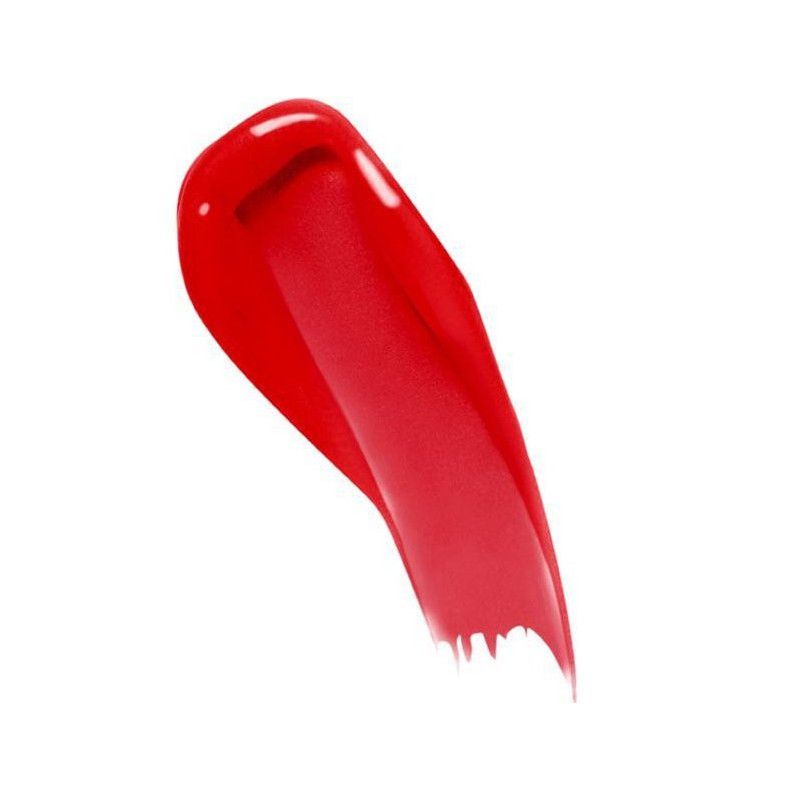 Échantillon de rouge à lèvres rouge.