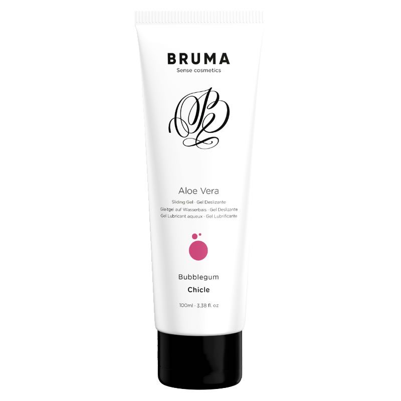 Bruma glijmiddel Aloë Vera, Bubblegum smaak, 100ml tube.
