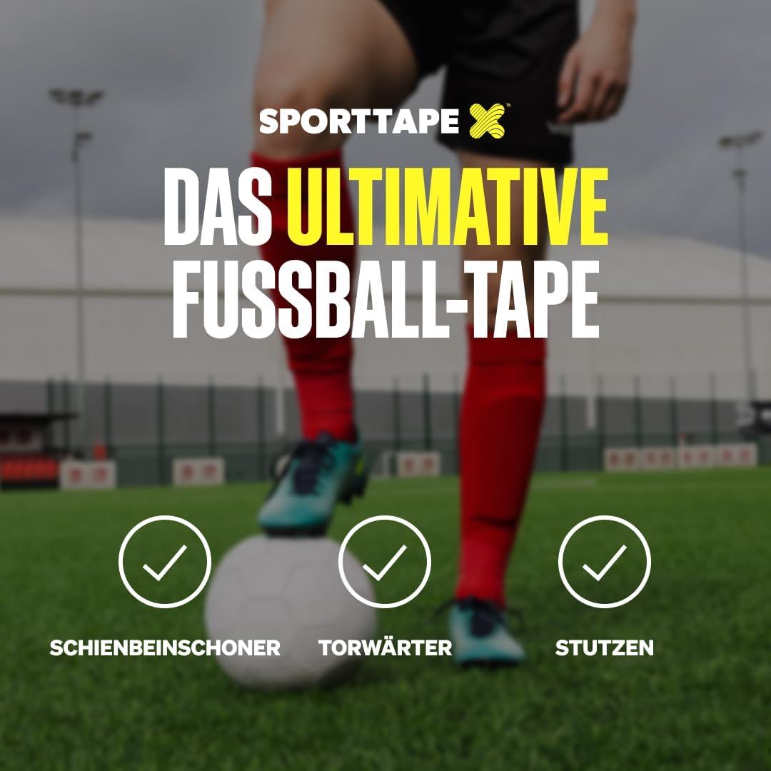 Joueur de football avec des chaussettes rouges et une chaussure de football sur un ballon.