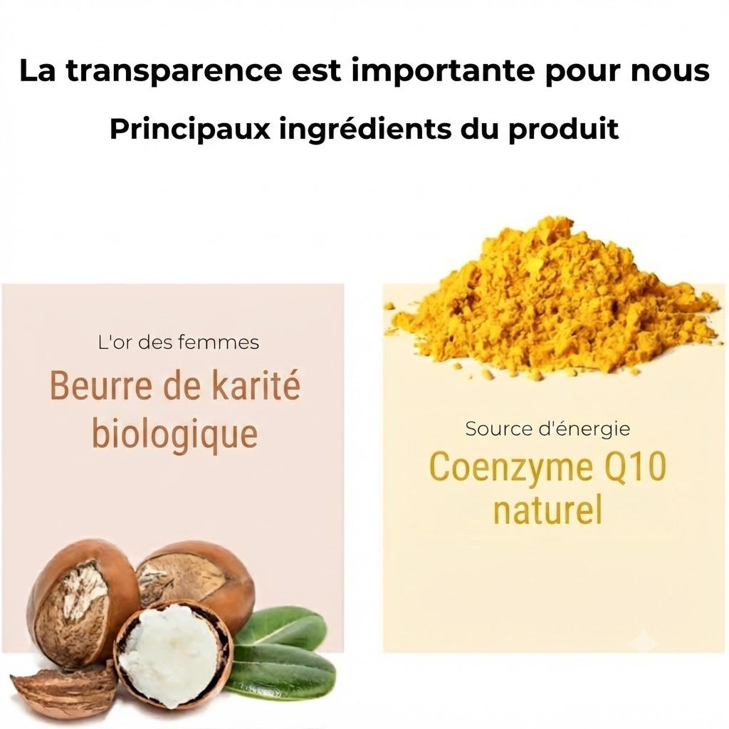 Aperçu des ingrédients Lavera Basis Sensitiv Crème Yeux Q10. Bio-mauve, Bio-karité, Coenzyme Q10.