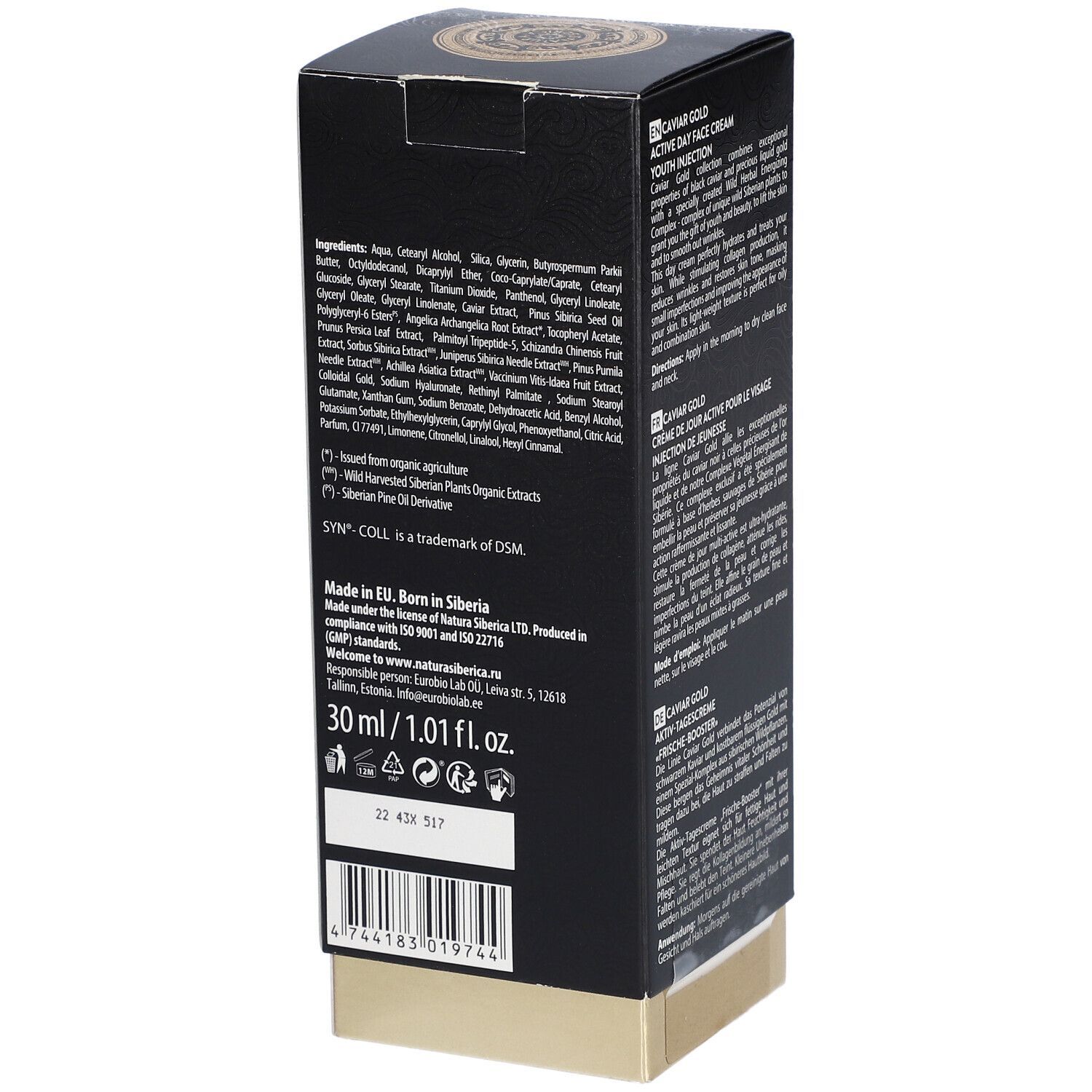 Natura Siberica Caviar Gold Dagcrème Anti-Rimpel