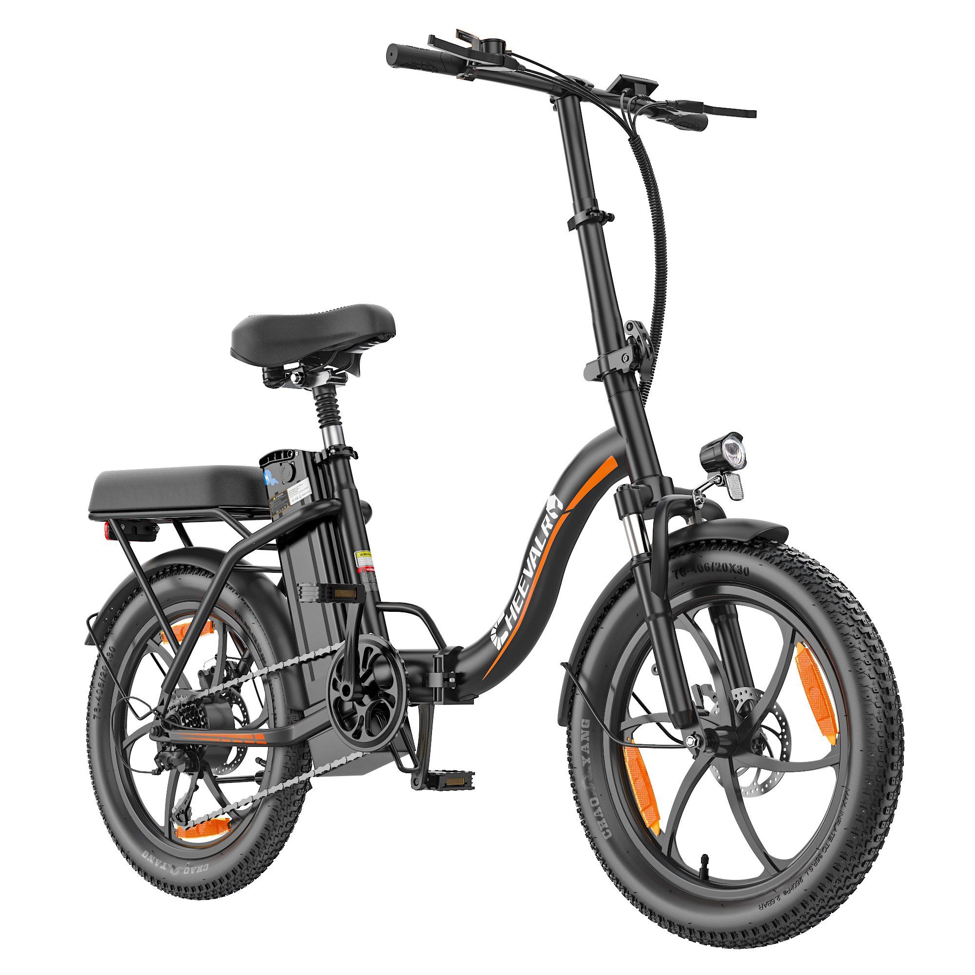 Cheevalry C16-1 Vélo électrique pliable pour adultes, batterie 48 V 16 Ah