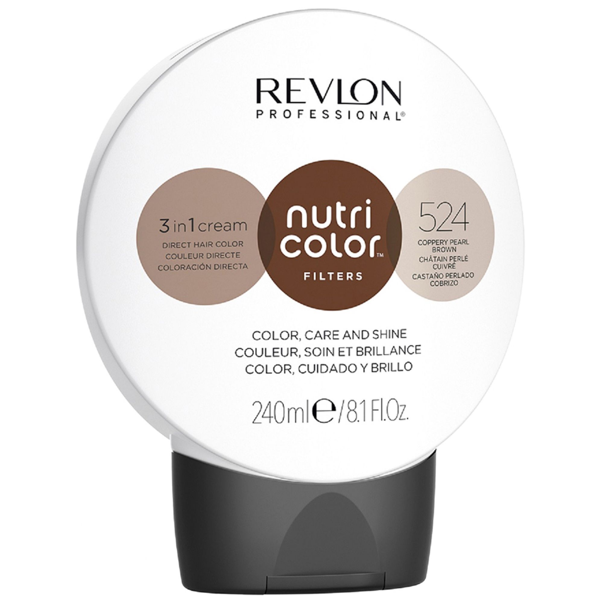 Revlon Professional Nutri Color Filters 524 Koper Parel Bruin, 240ml.