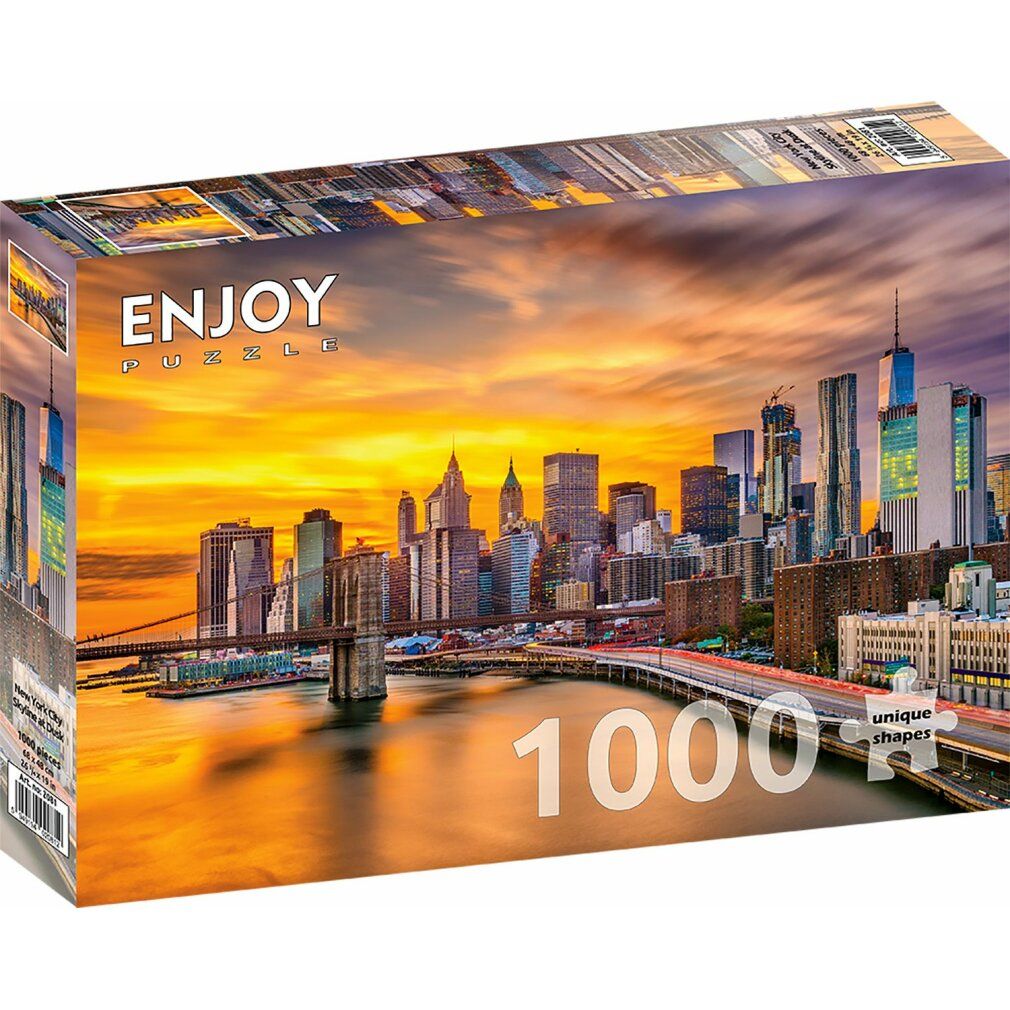 enjoy Puzzel New York in Dawn, usa 1000 stuks
