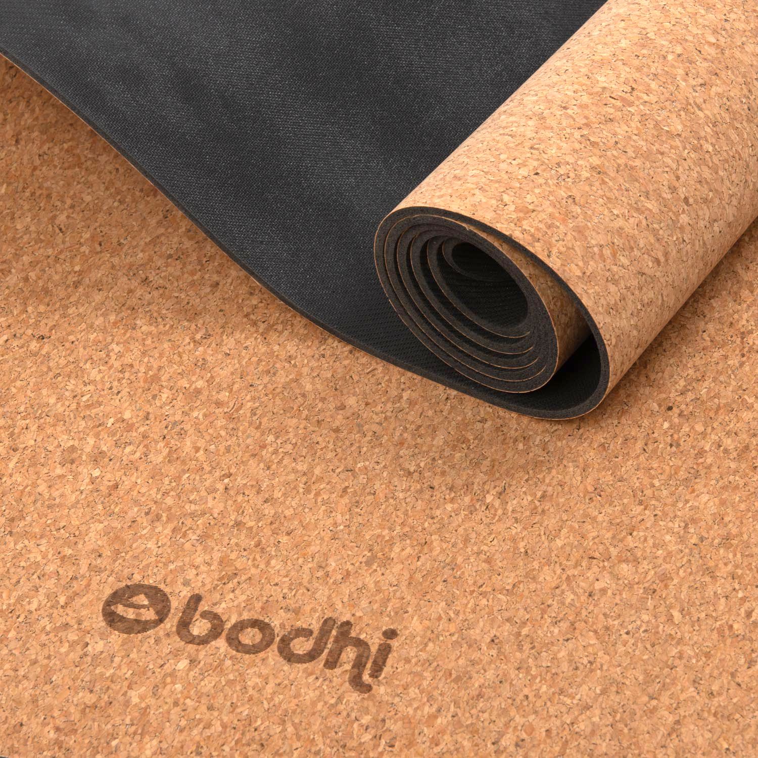 bodhi Tapis de yoga en liège Logo uniquement – très long (XL)