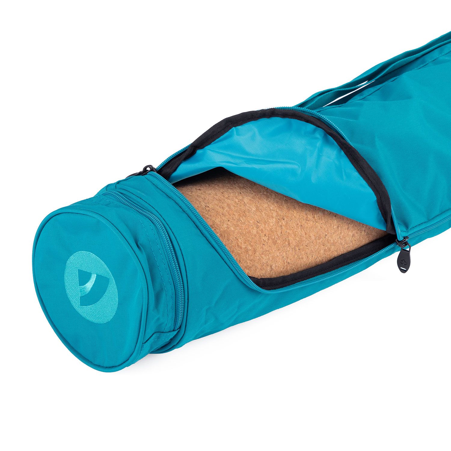 bodhi Yogamat tas Asana Bag XL 70 turquoise, polyester/polyamide geborduurd met OM