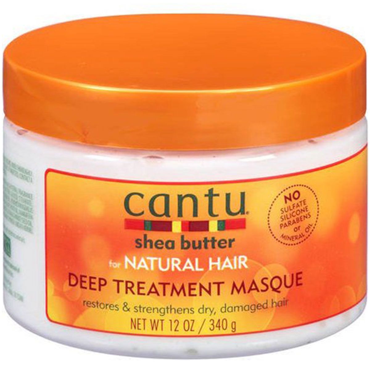 Cantu Shea Butter Deep Treatment Masque pour cheveux naturels, 340g.