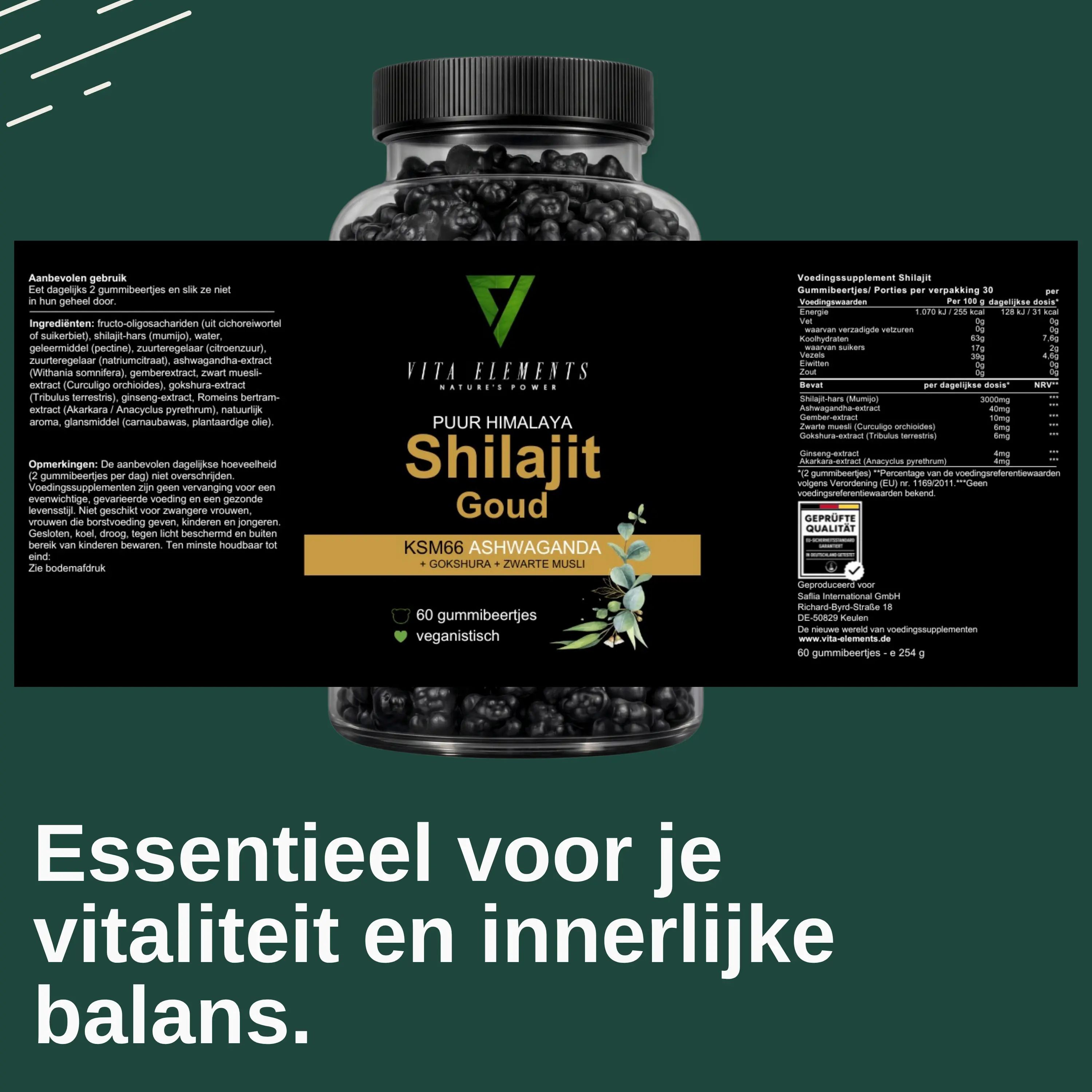 Vita Elements Himalaya Shilajit Gold-gummibeertjes