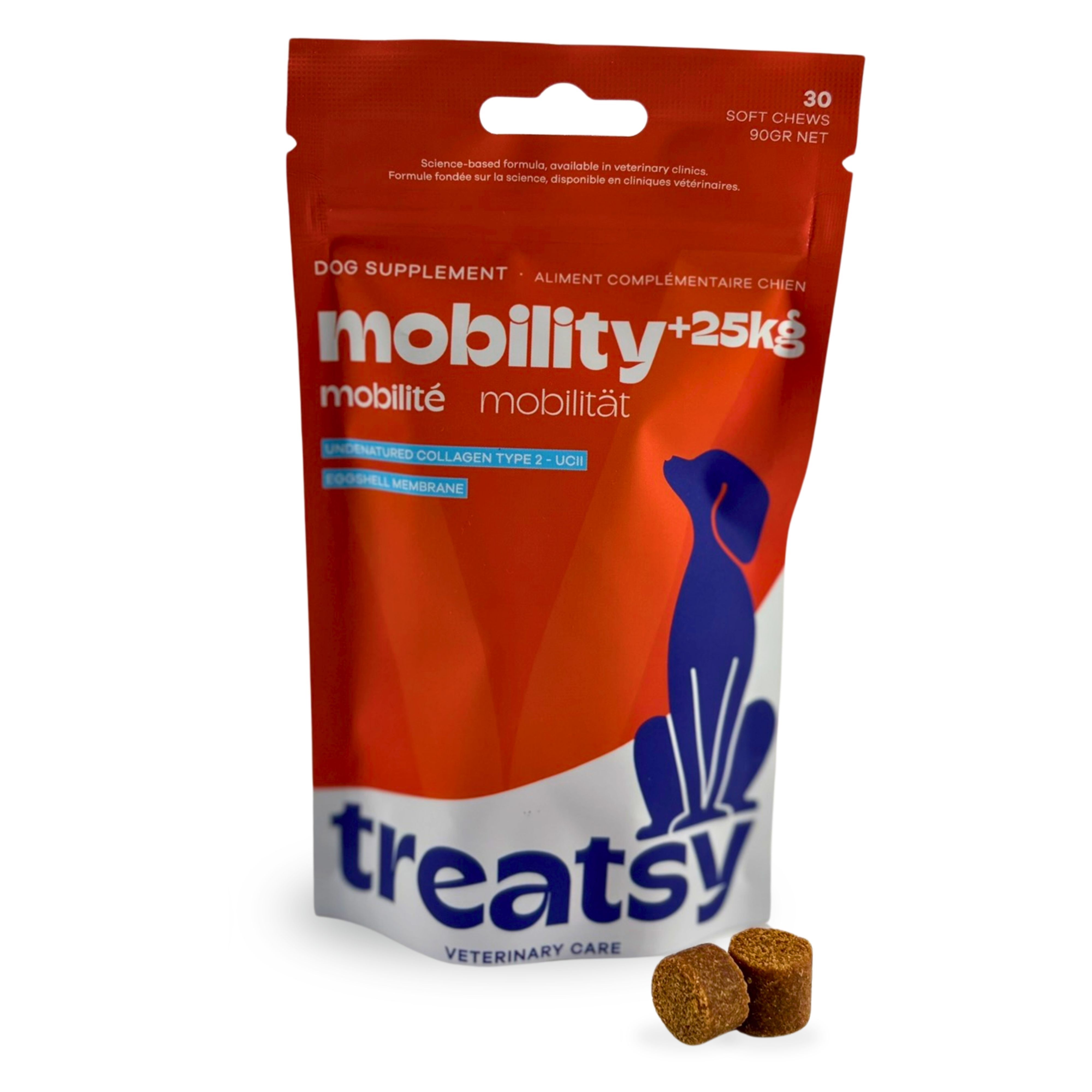 Treatsy Voedingssupplement – Mobiliteit voor grote honden (+25kg)