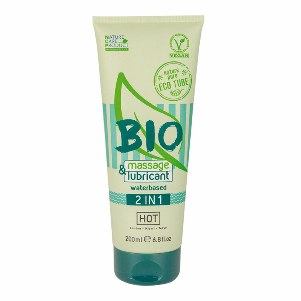 Tube de BIO Massage & Lubrifiant 2EN1, à base d'eau, HOT.