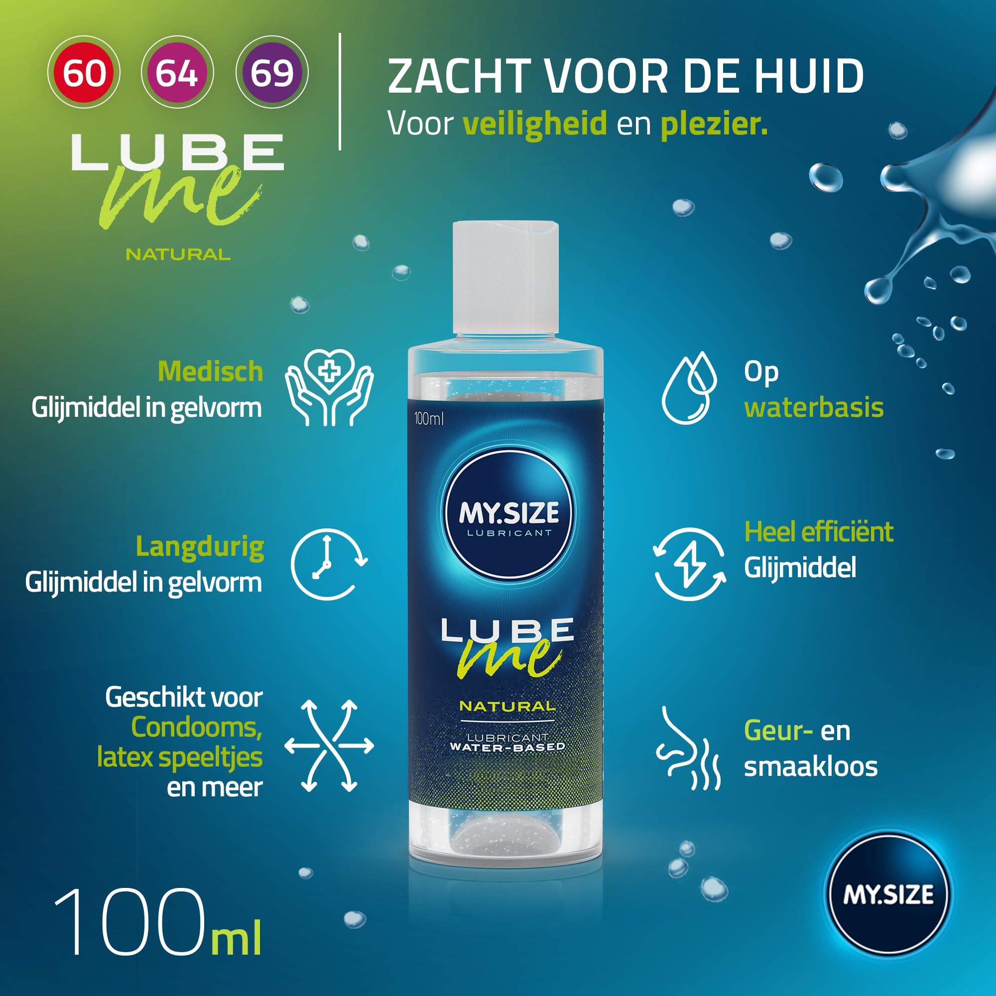 MY.SIZE Condooms + LUBE ME Natural Set