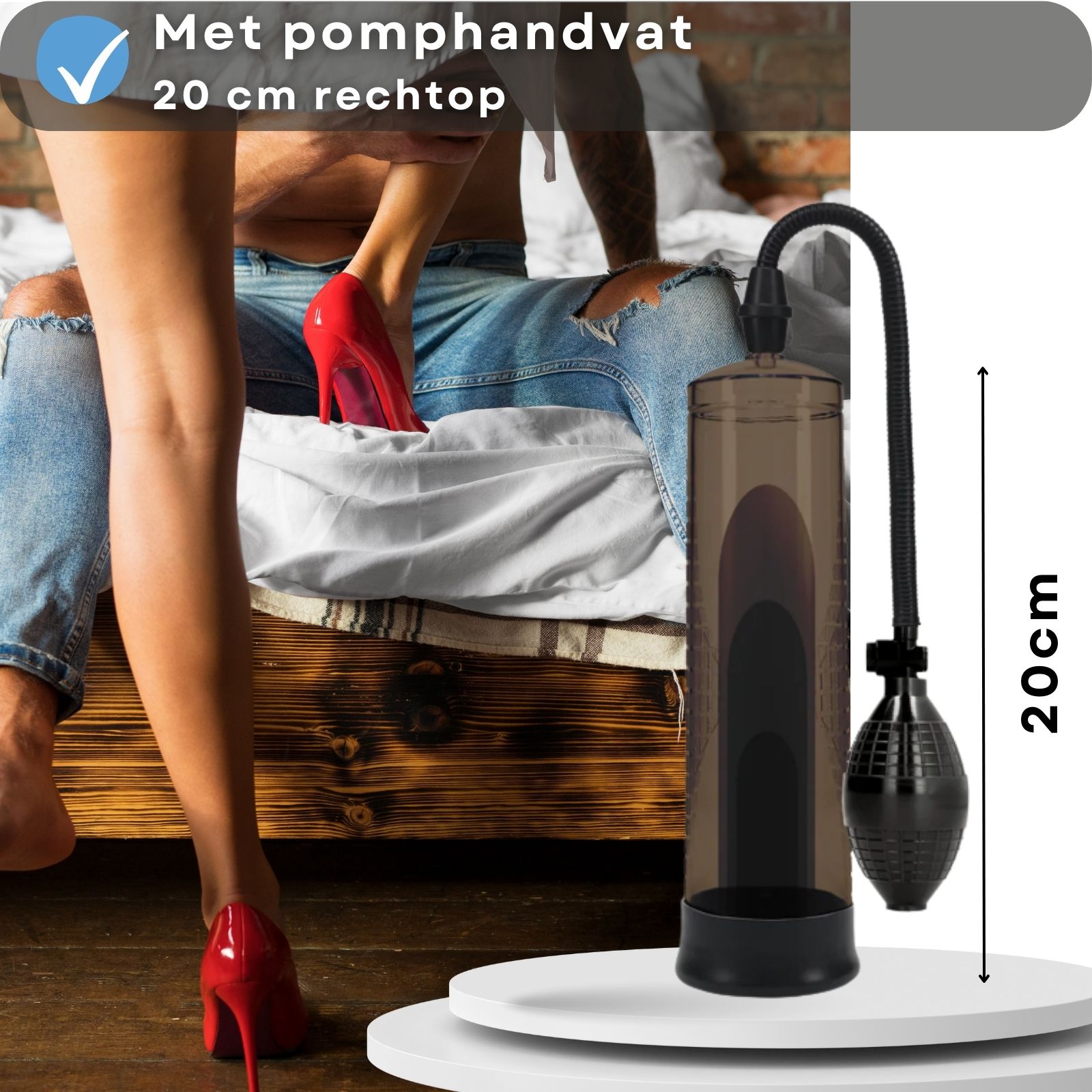 Lovelyness - Penispomp met pompbal - Zwart