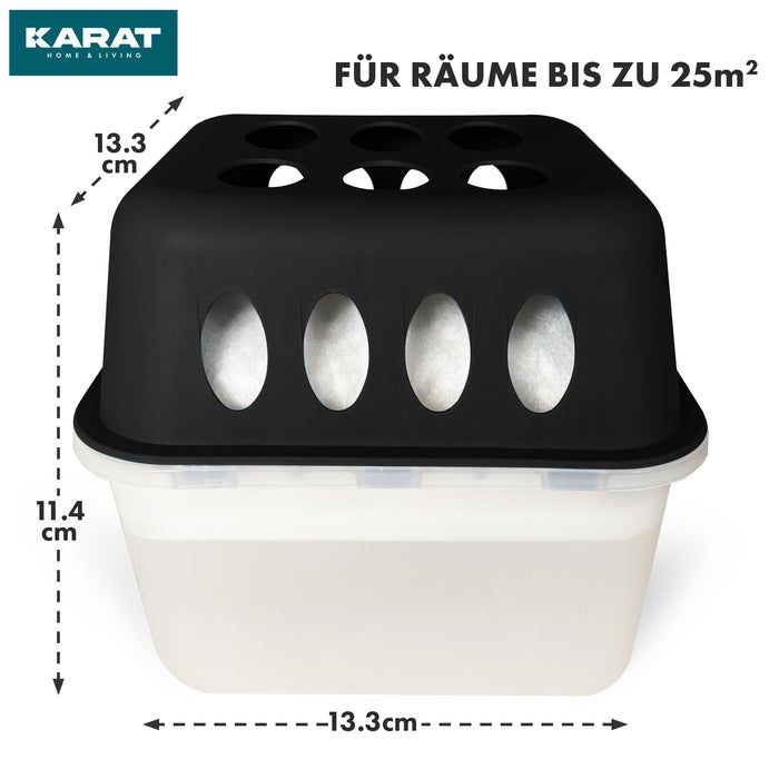 KARAT Déshumidificateur Hava - Déshumidificateur à granulés Noir