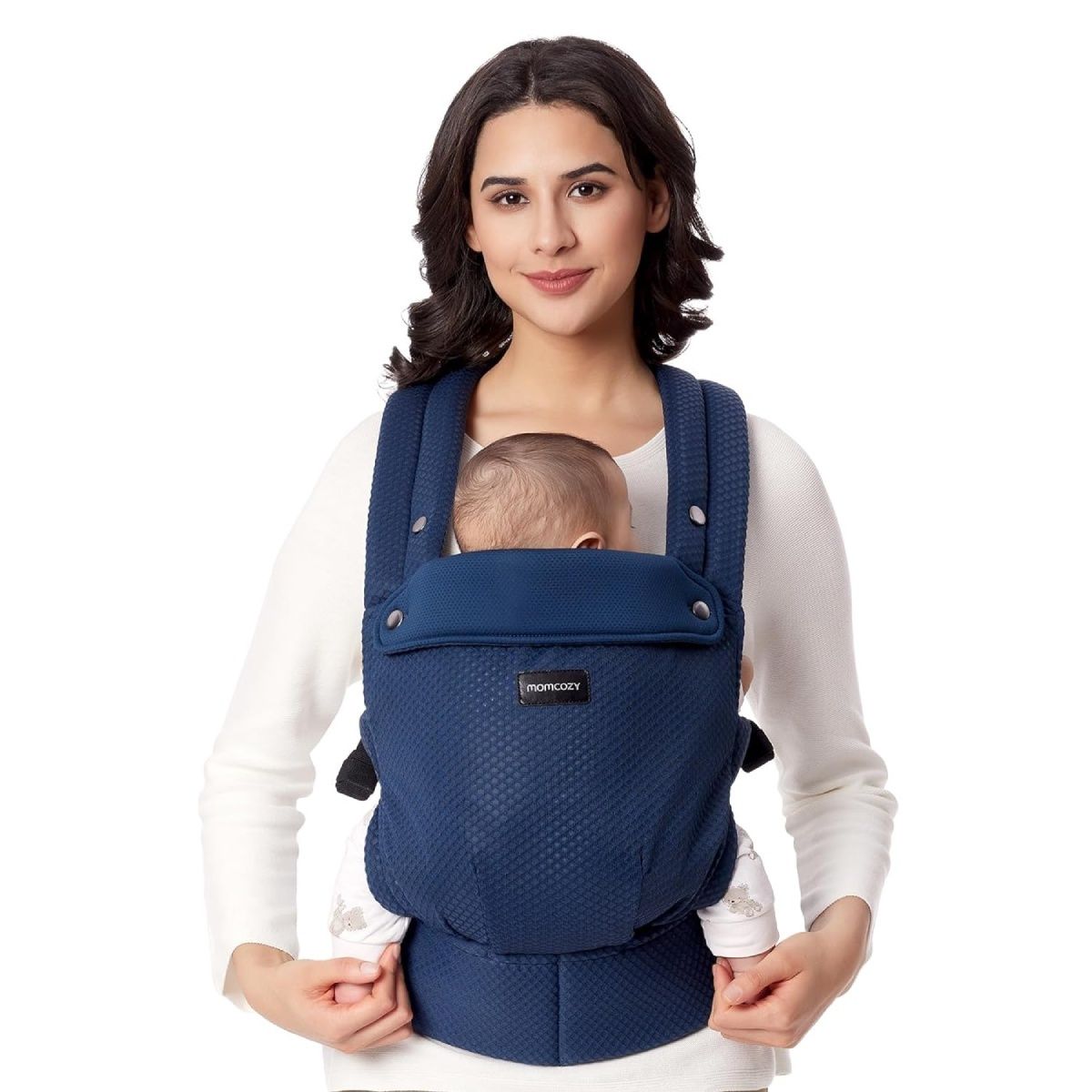 Momcozy draagzak met ademende mesh, blauw
