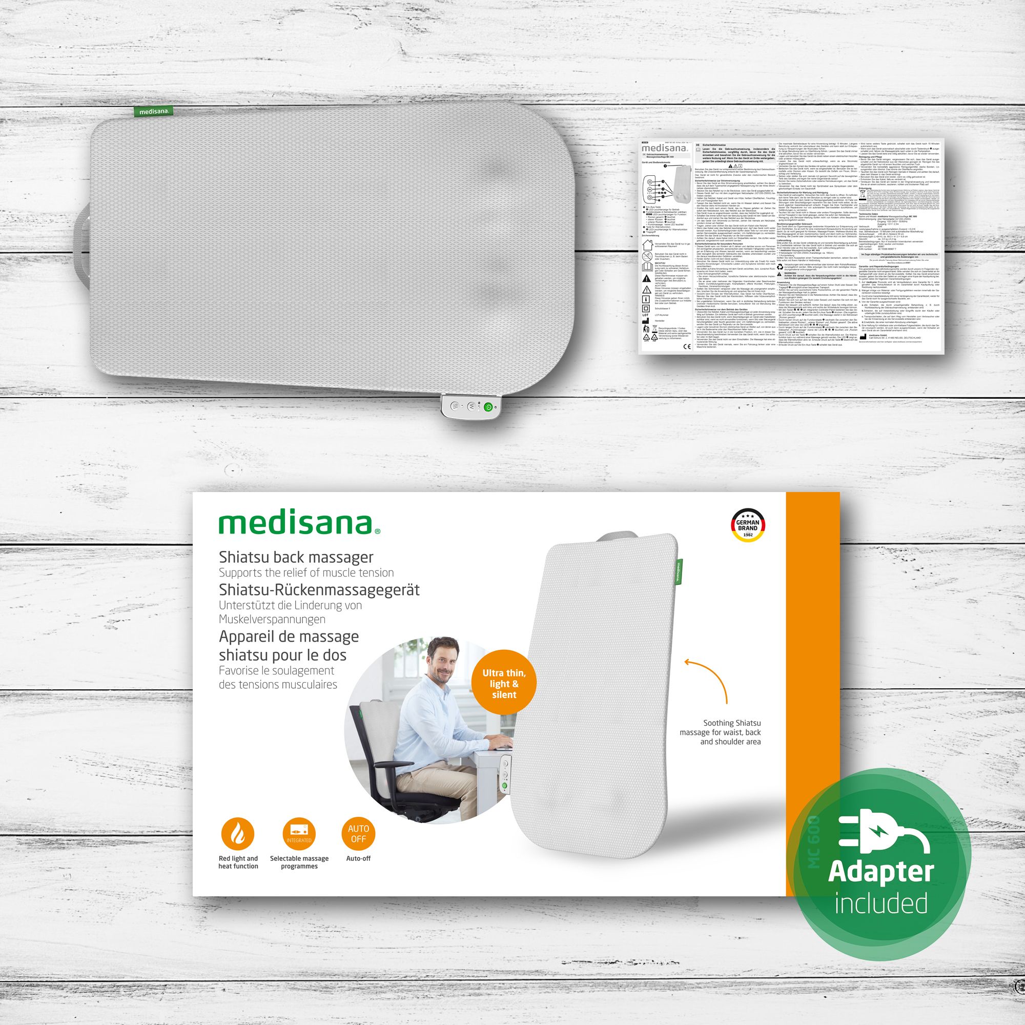 medisana MC 600 massagestoelhoes