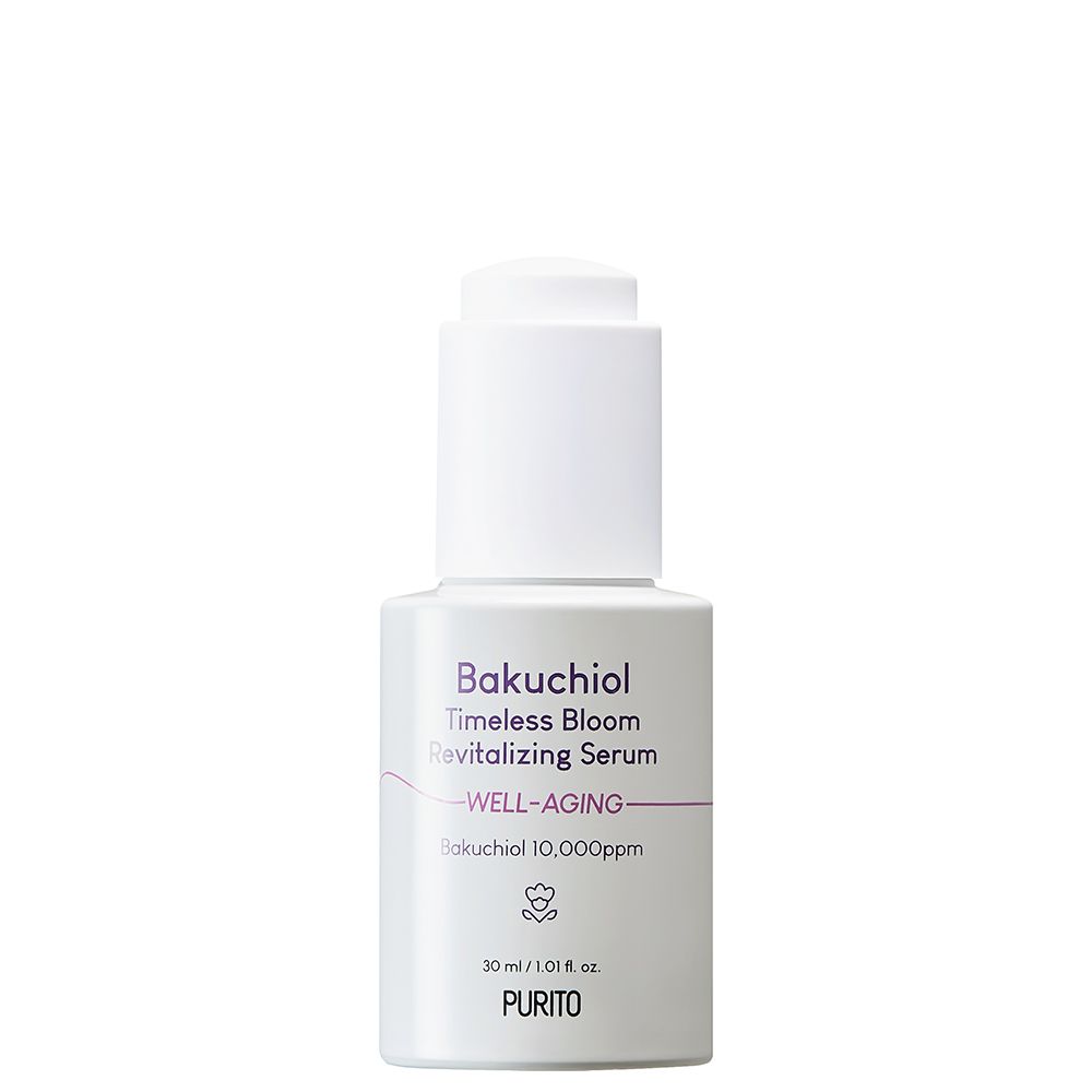 PURITO Bakuchiol Serum fles met pompdispenser, 30 ml.