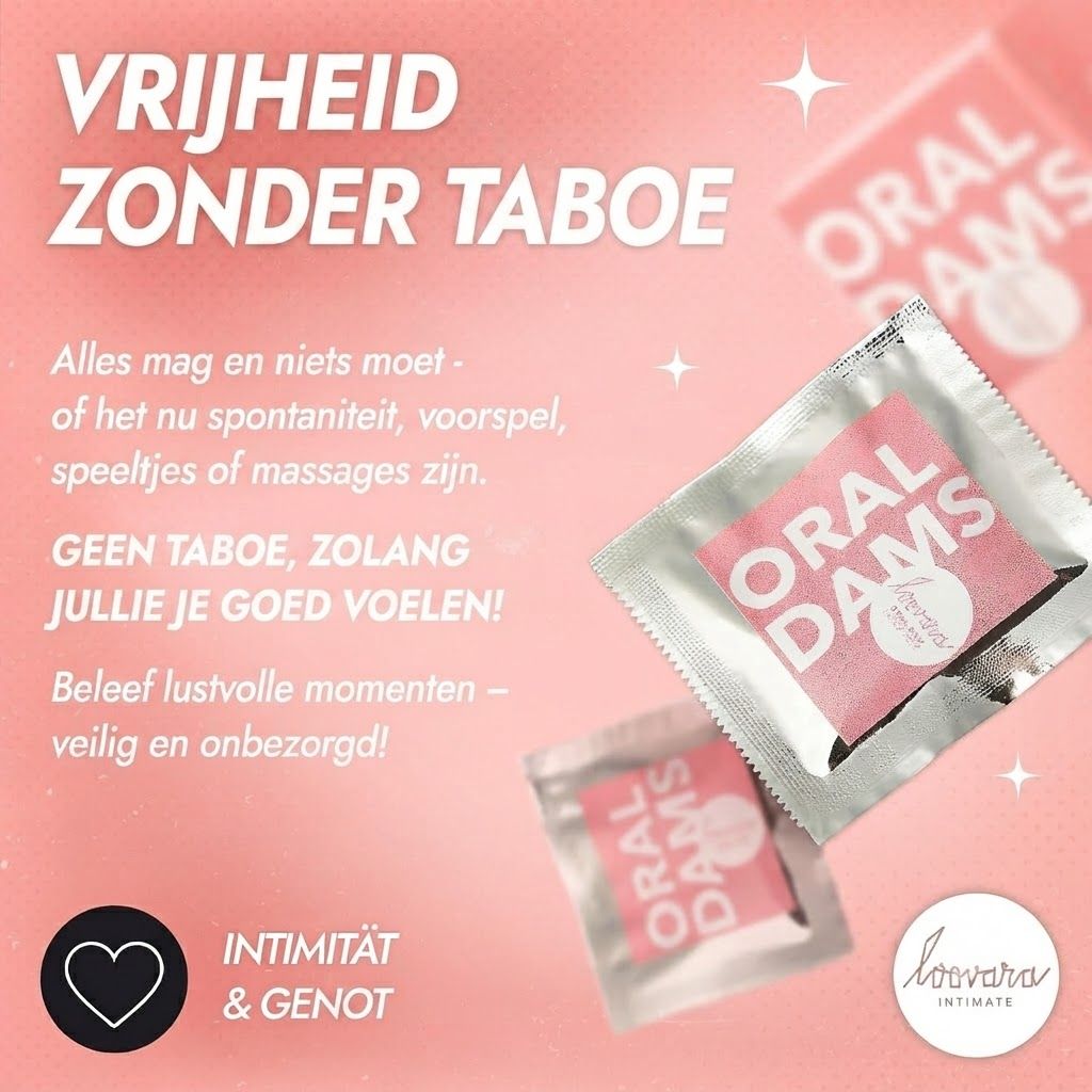 Loovara Orale Doekjes 3x6 stuks zonder latex, Orale Dammen zonder latex, ultra-dunne en natuurlijke