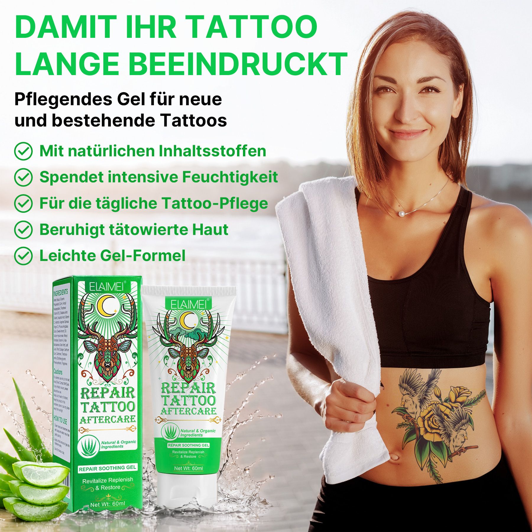 ALIVER Tattoo-crème voor nazorg van tatoeages