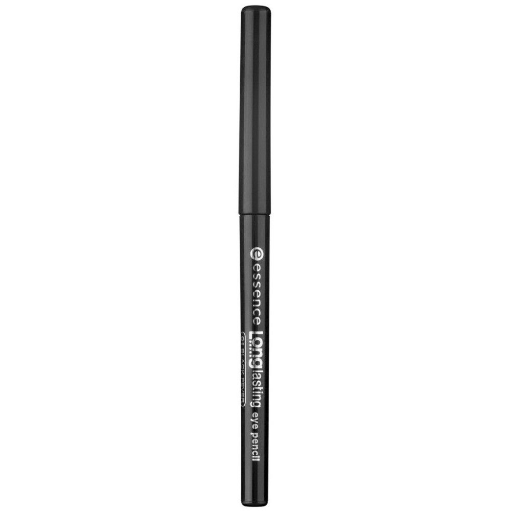 Crayon pour les yeux noir. Inscription: Essence Longlasting eye pencil.