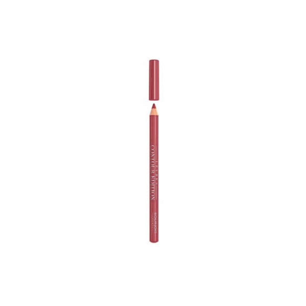 Een roze lipliner met de dop eraf, Bourjois Paris.