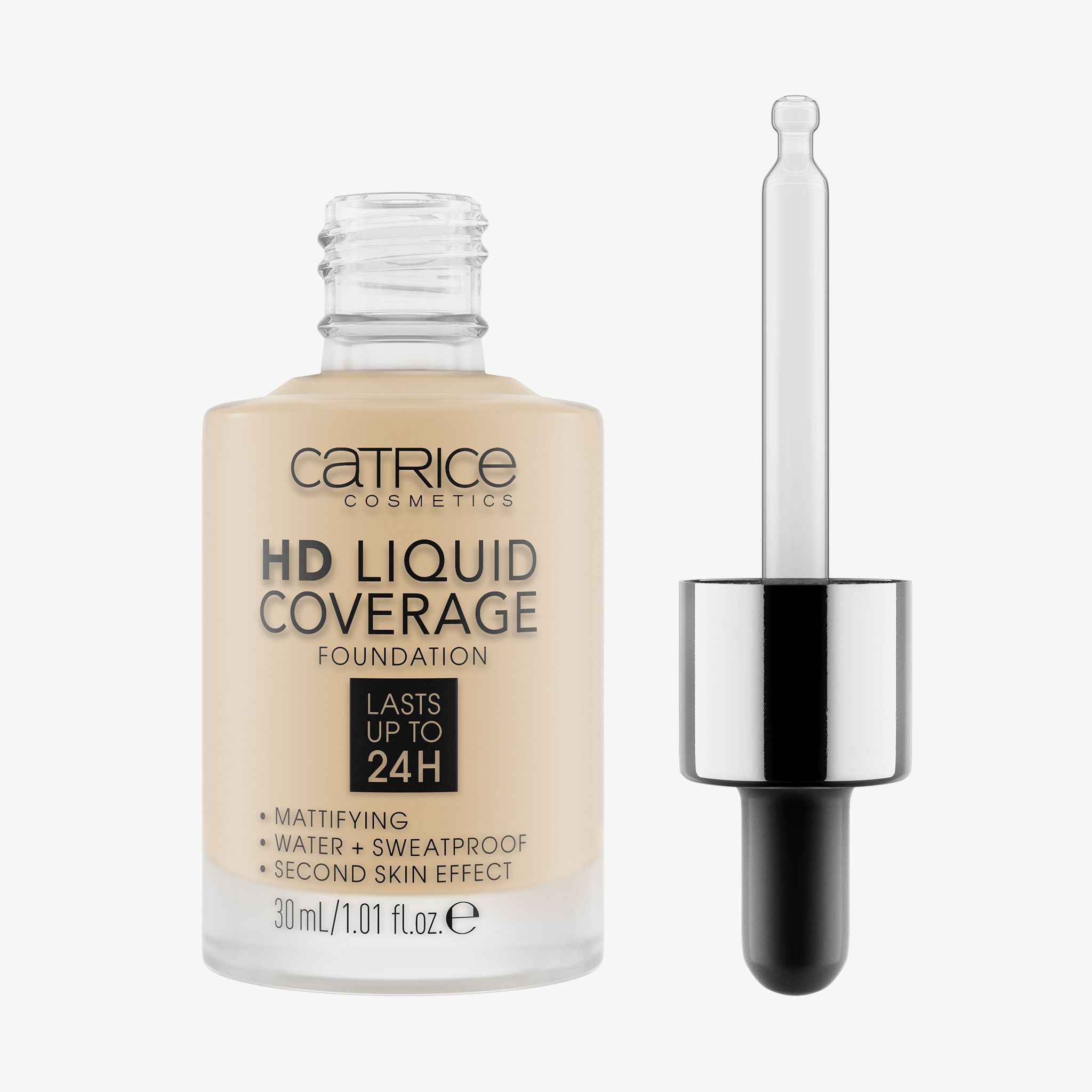 Fond de teint liquide Catrice HD 010 Beige clair, 1 paquet