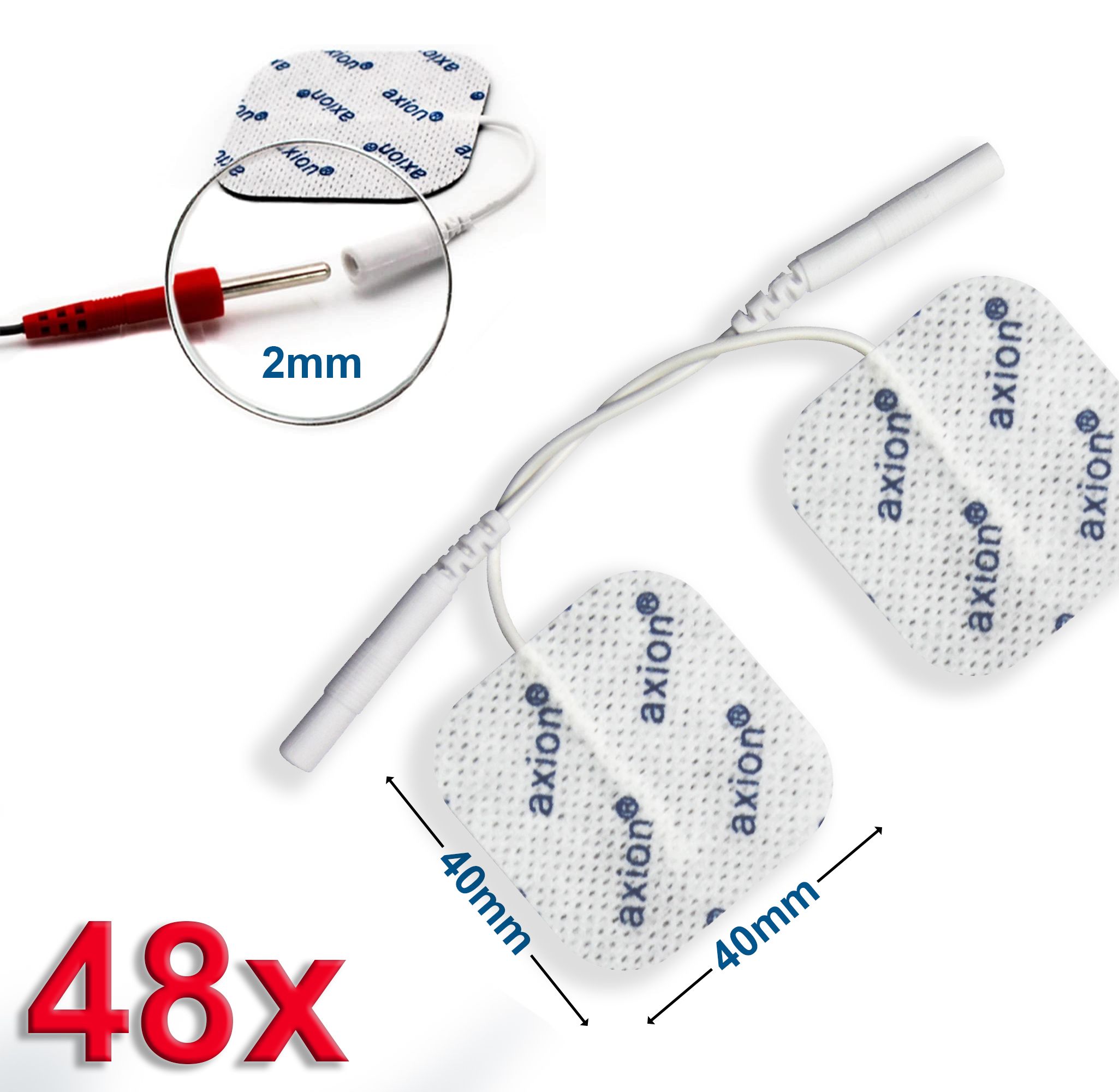 axion® zelfklevende elektrodenpads 4x4 cm