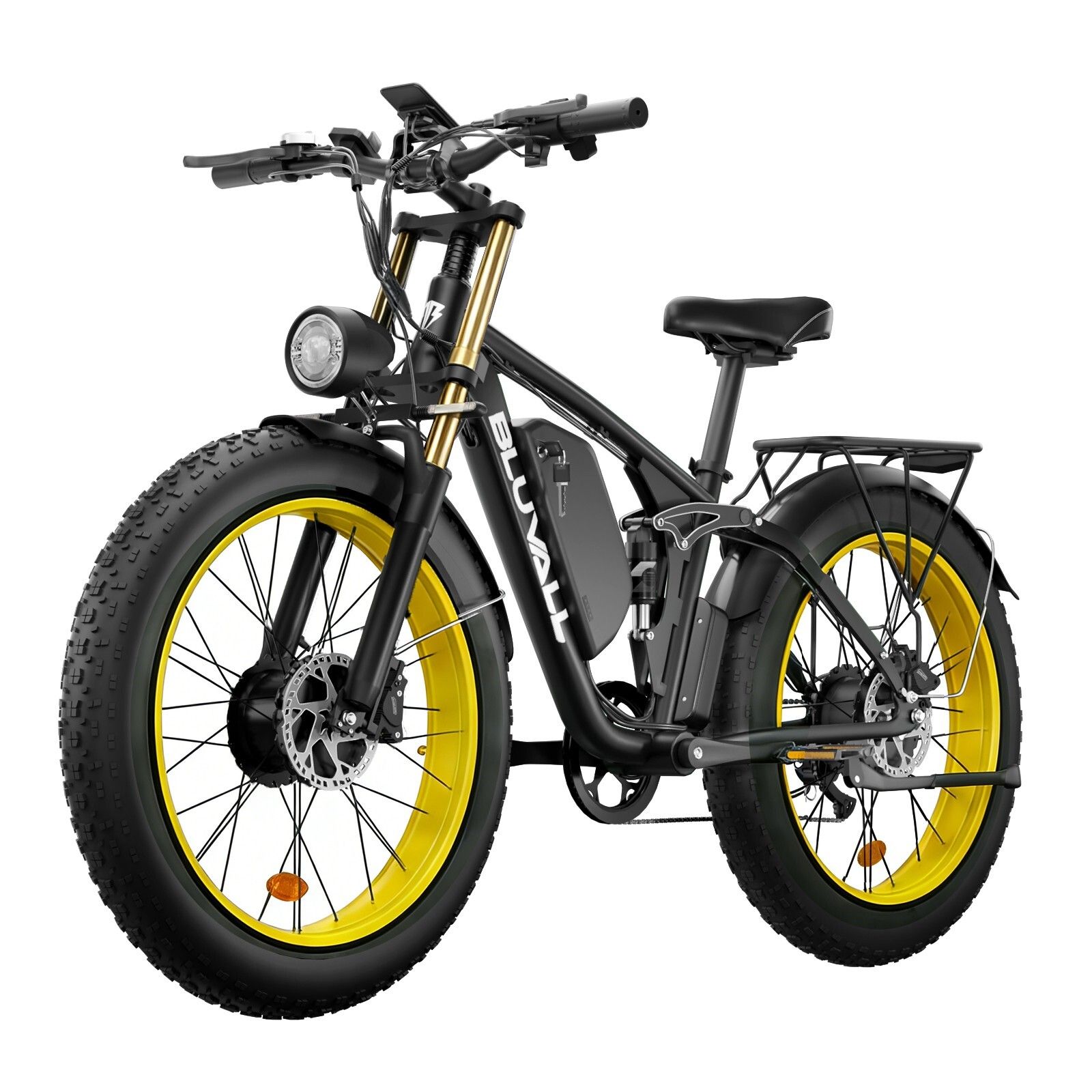 BLUVALL V1 Elektrische mountainbike, 52V 22,4Ah accu, volledige vering