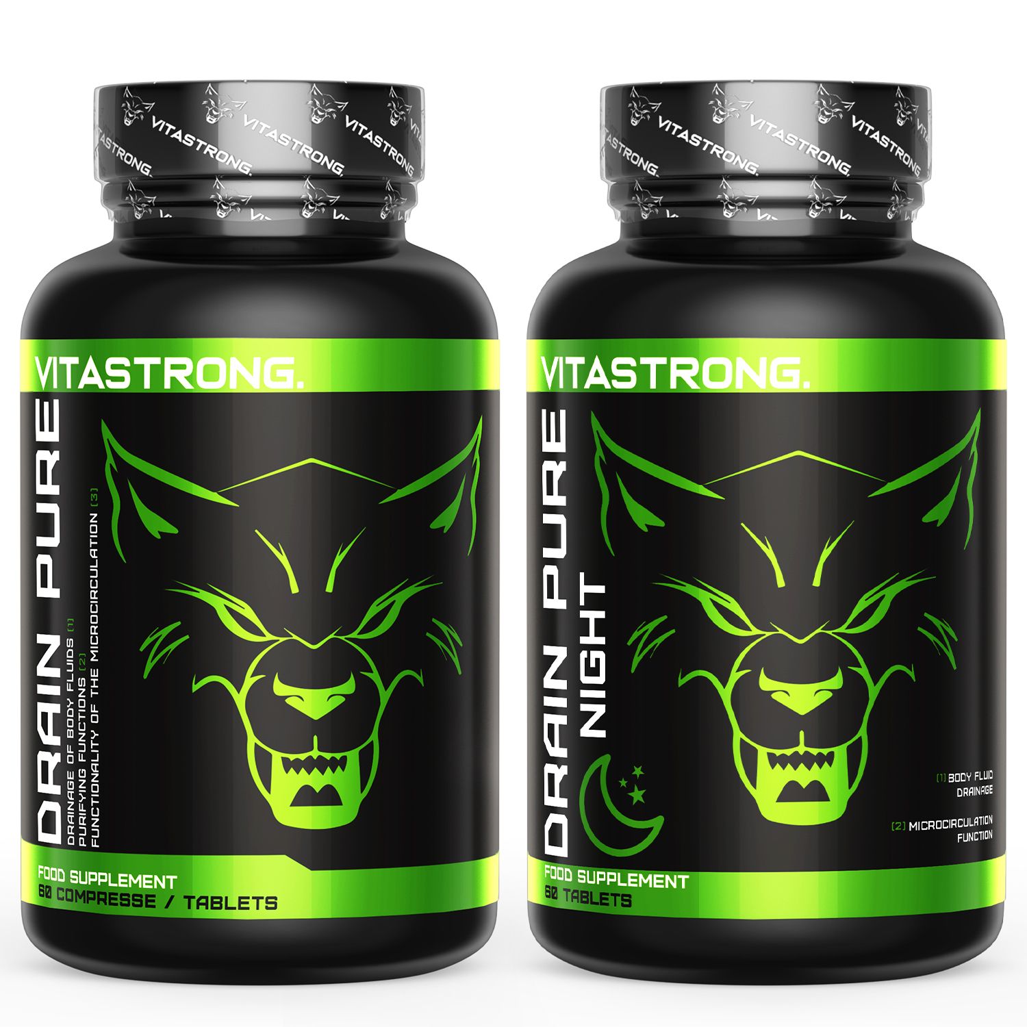 Vitastrong Drainpure & Drainpure Night – Complément Drainant Jour & Nuit contre la Rétention d’Eau