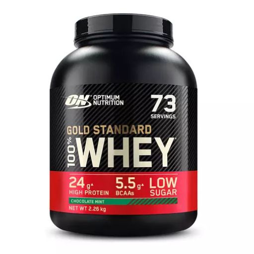 Optimum Nutrition Gold Standard 100% Whey, Chocolate Mint, 73 servings.