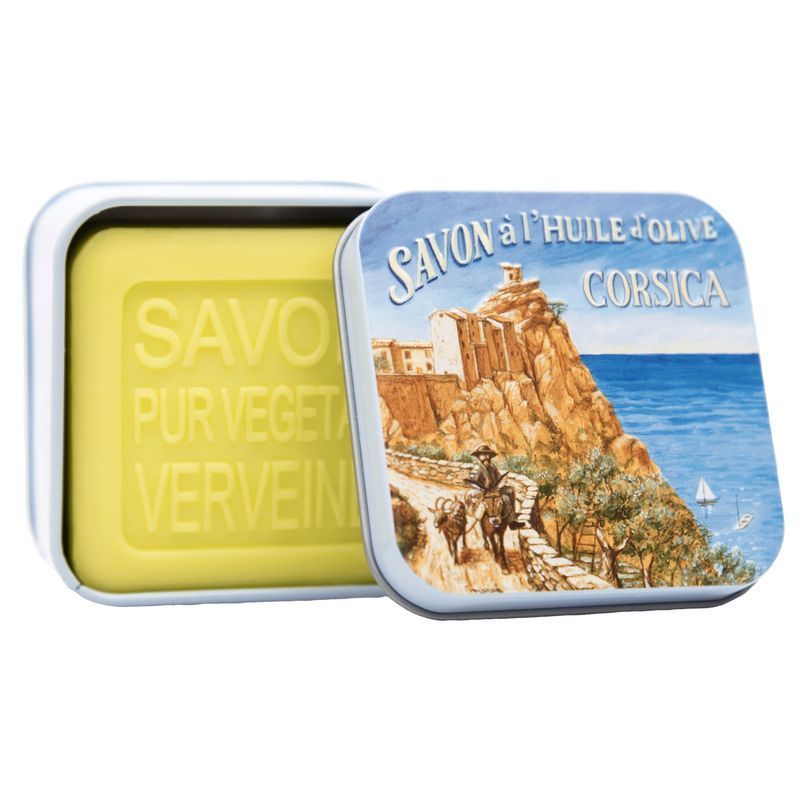 La Savonnerie de Nyons - Metalen doos met zeep - Kust van Corsica