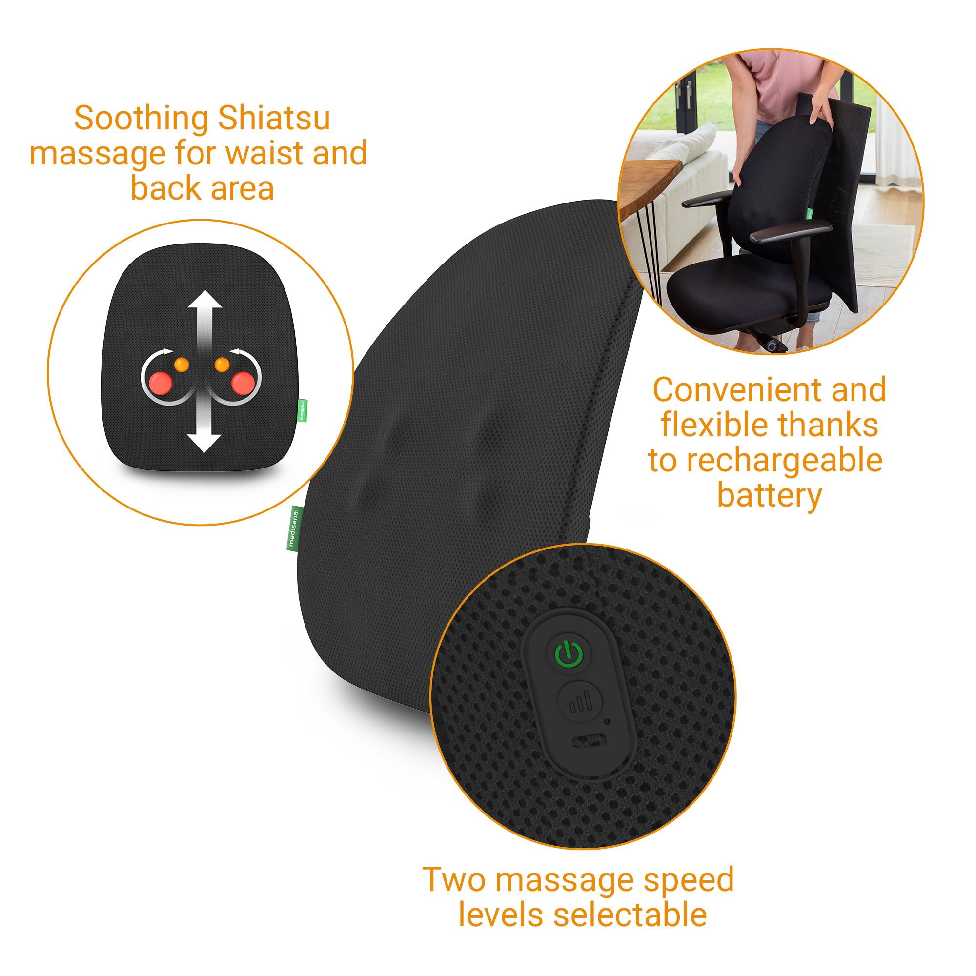 medisana MC 500 massagestoelhoes