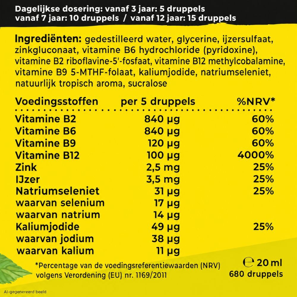 Certificaten en keurmerken voor NatureCraft Vegan Kids All-in-One.