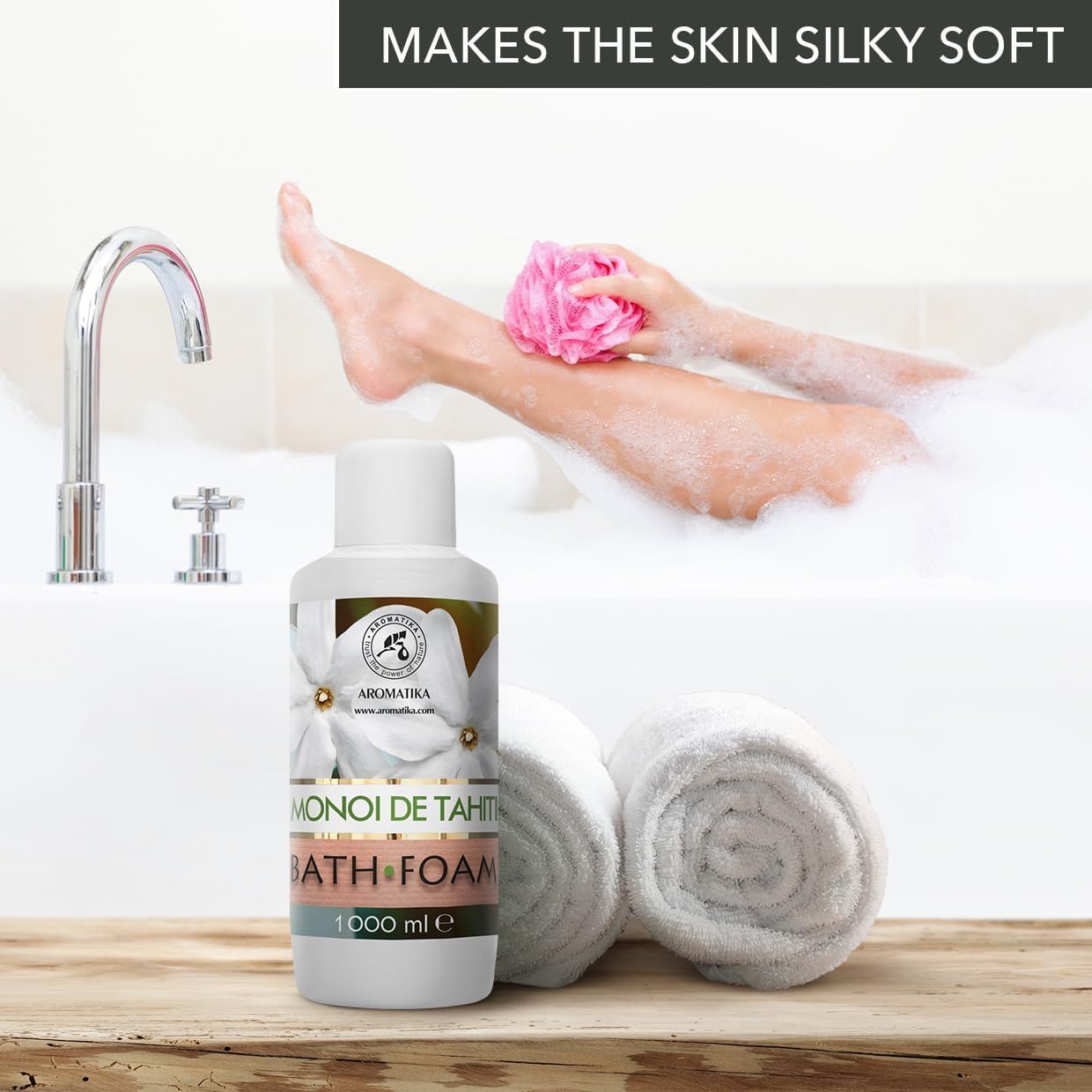 AROMATIKA Mousse de Bain Monoï de Tahiti