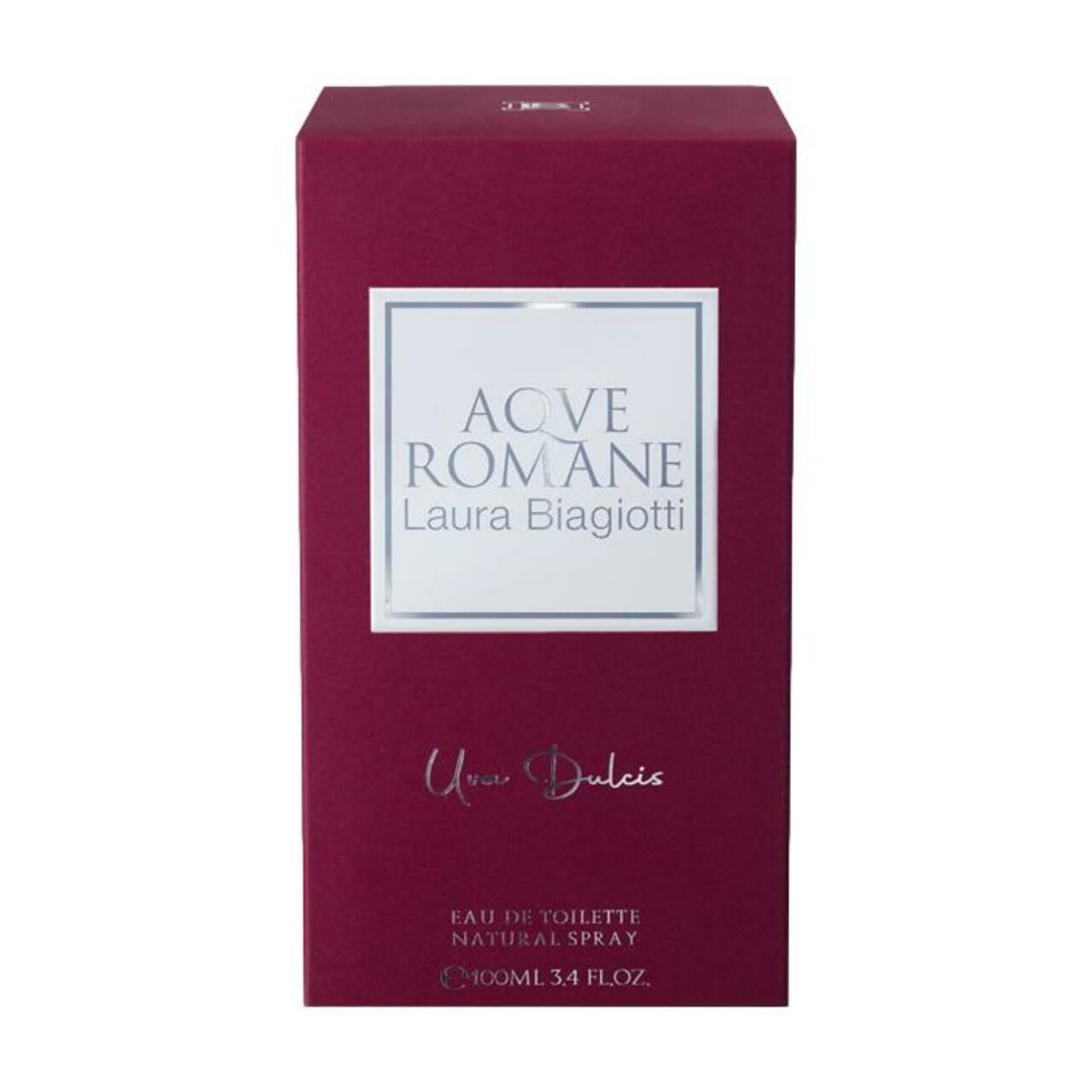 Doos voor Laura Biagiotti AQVE ROMANE Uva Dulcis Eau de Toilette.