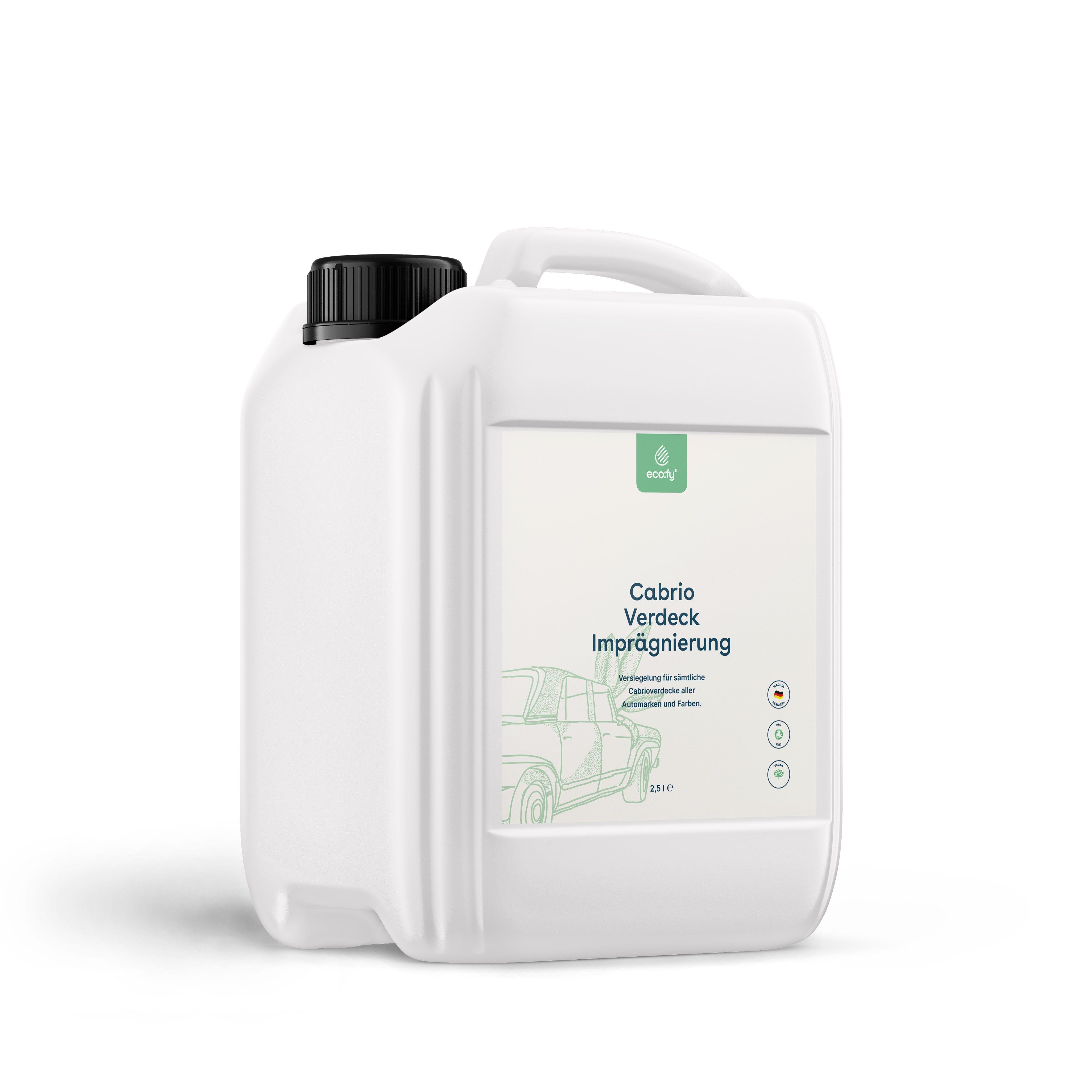eco:fy® Imperméablisiant pour capote de cabriolet • traitement hydrofuge pour le toit