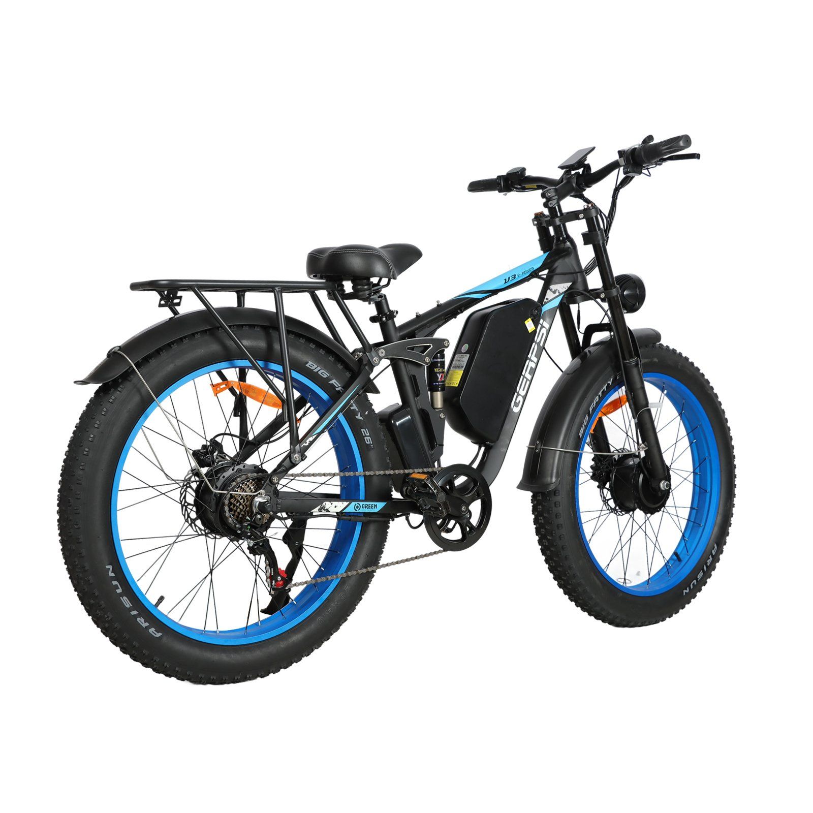BAOLUJIE DP2603 Elektrische mountainbike, 52V 32Ah verwijderbare accu