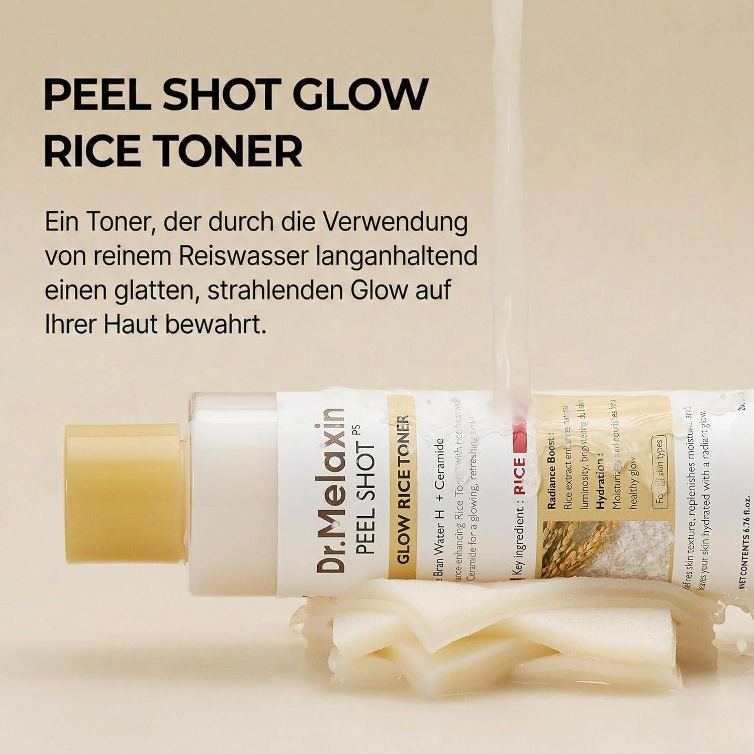 Dr. Melaxin Peel Shot Glow White Rice gezichtstoner