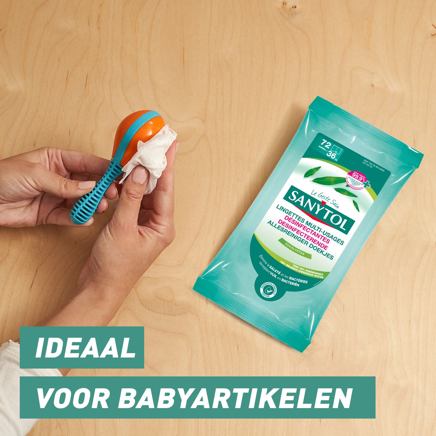 SANYTOL Desinfecterende brillendoekjes x 120 - 4 stuks